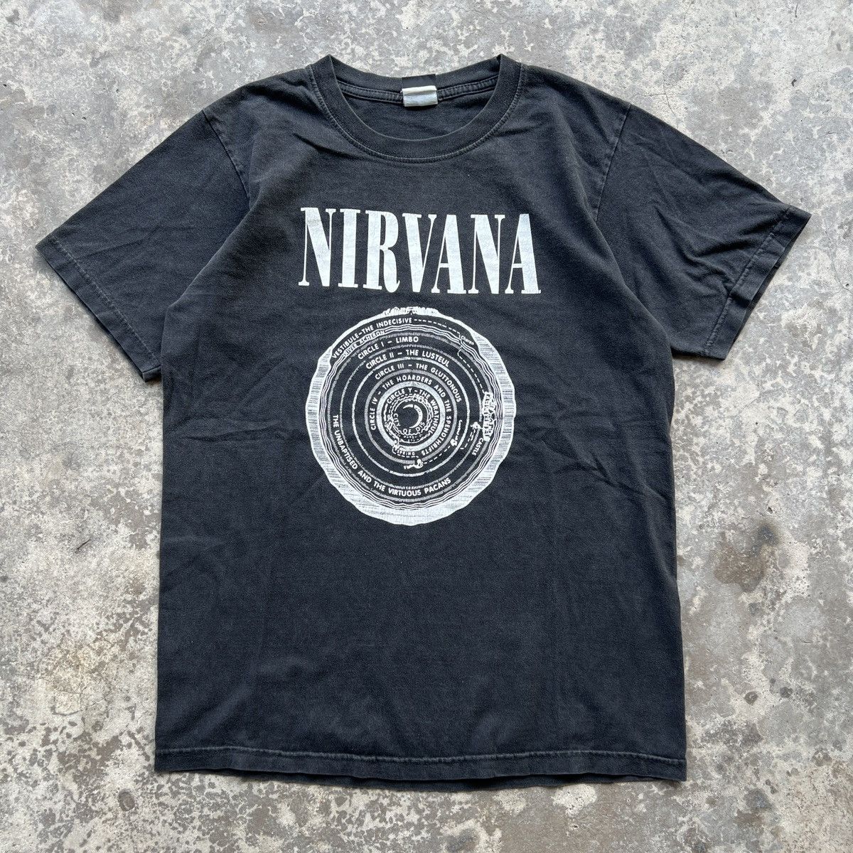Vintage Vintage Sunfaded Nirvana Vestibule Band Tshirt Old Bootleg Size US M / EU 48-50 / 2 - 1 Thumbnail