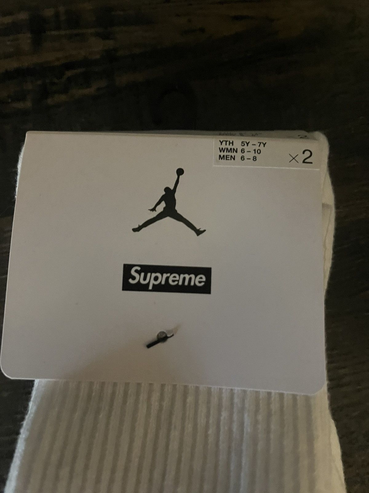 Jordan Brand × Supreme White supreme Jordan socks Size ONE SIZE - 2 Thumbnail