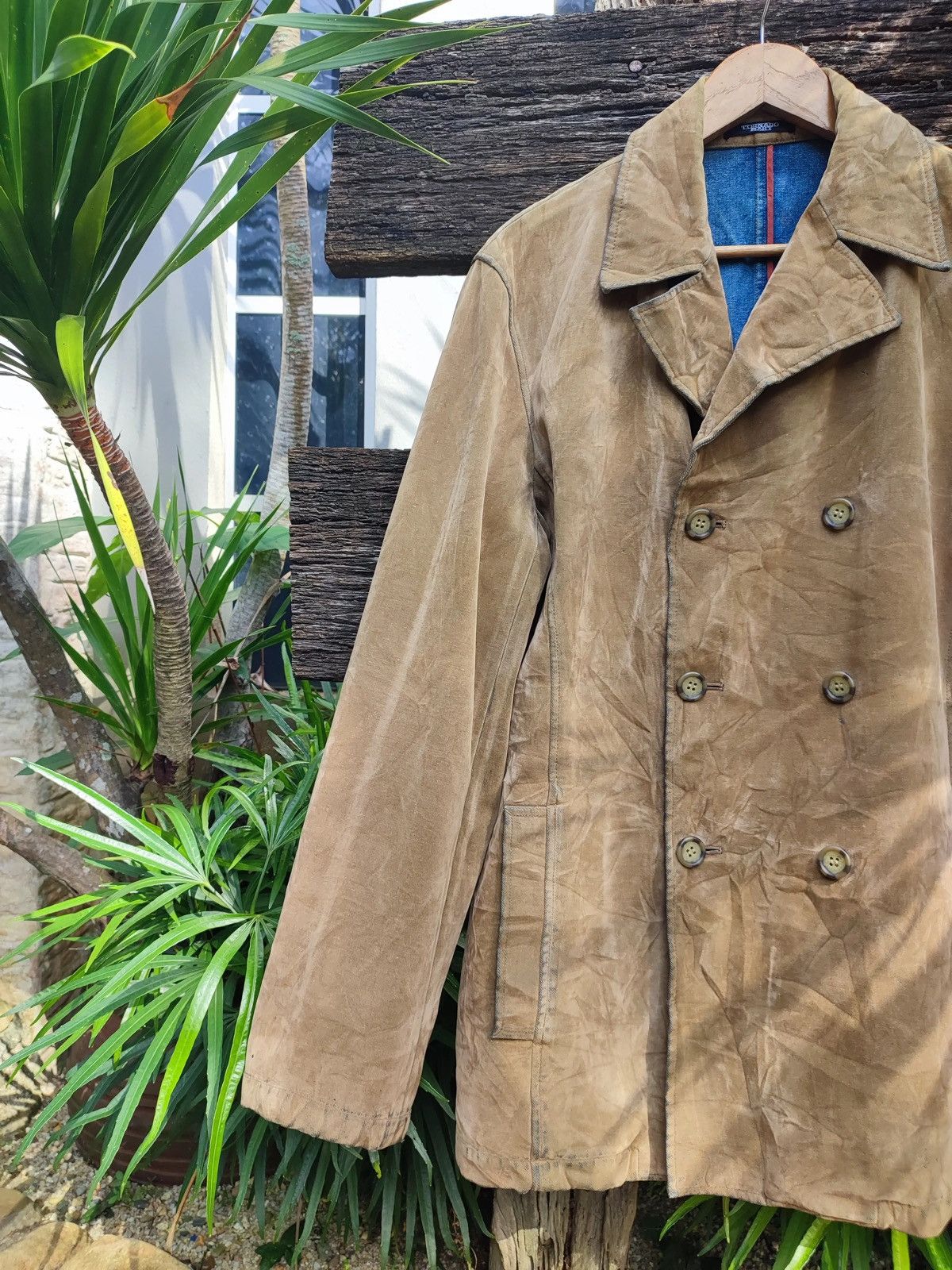 Tornado Mart Tornado Mart Brown Suede Double-Breasted Jacket – L Size US L / EU 52-54 / 3 - 4 Thumbnail