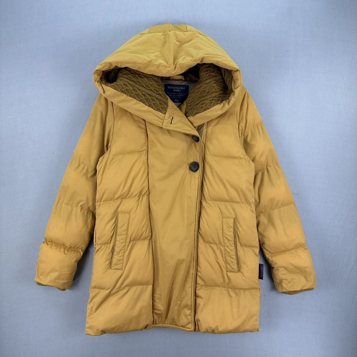 Japanese Brand Honeysuckle Rose Puffer Jacket Hoodie Free Fit Fiber Size XS / US 0-2 / IT 36-38 - 1 Thumbnail