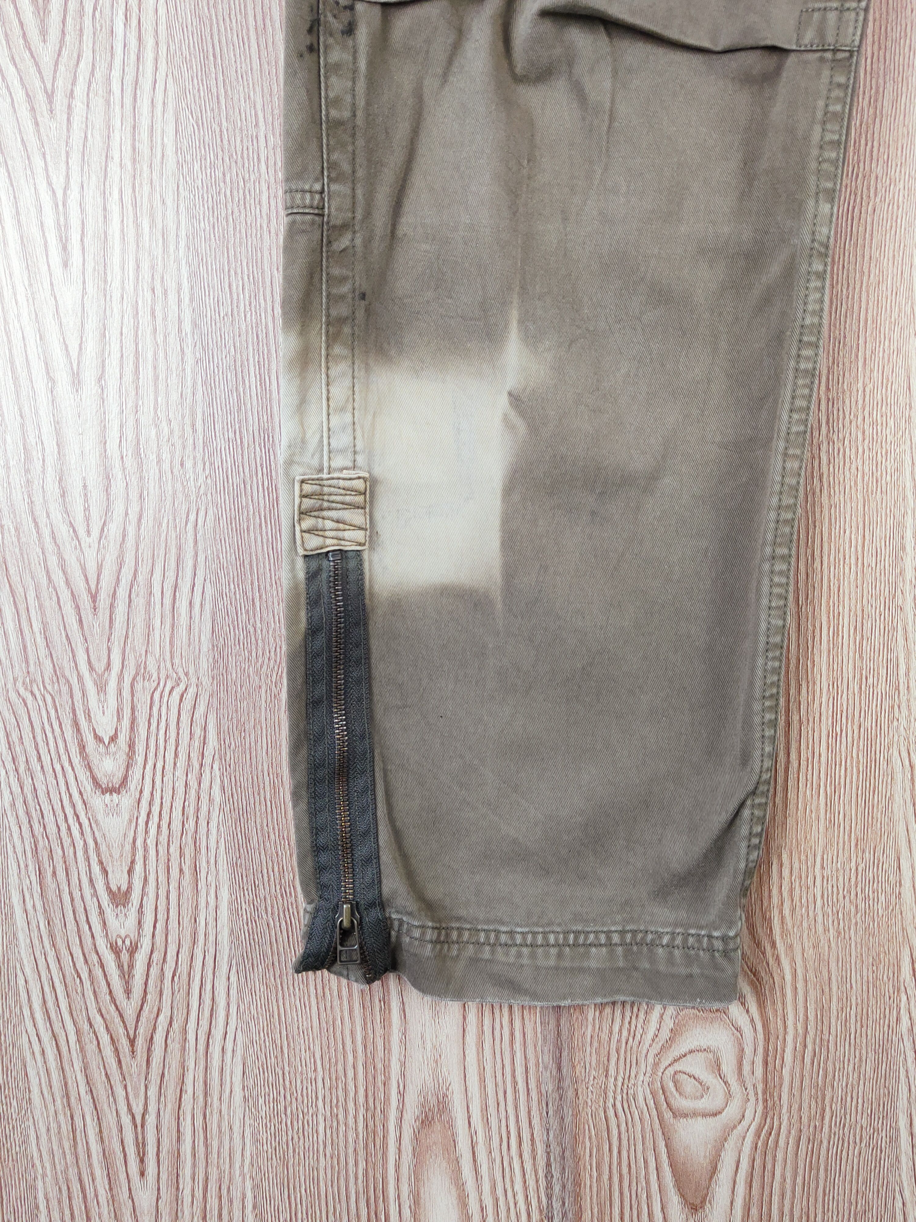 Japanese Brand Alphasophy Classic Olive Faded Multipocket Cargo Pants #W095 Size US 30 / EU 46 - 4 Thumbnail