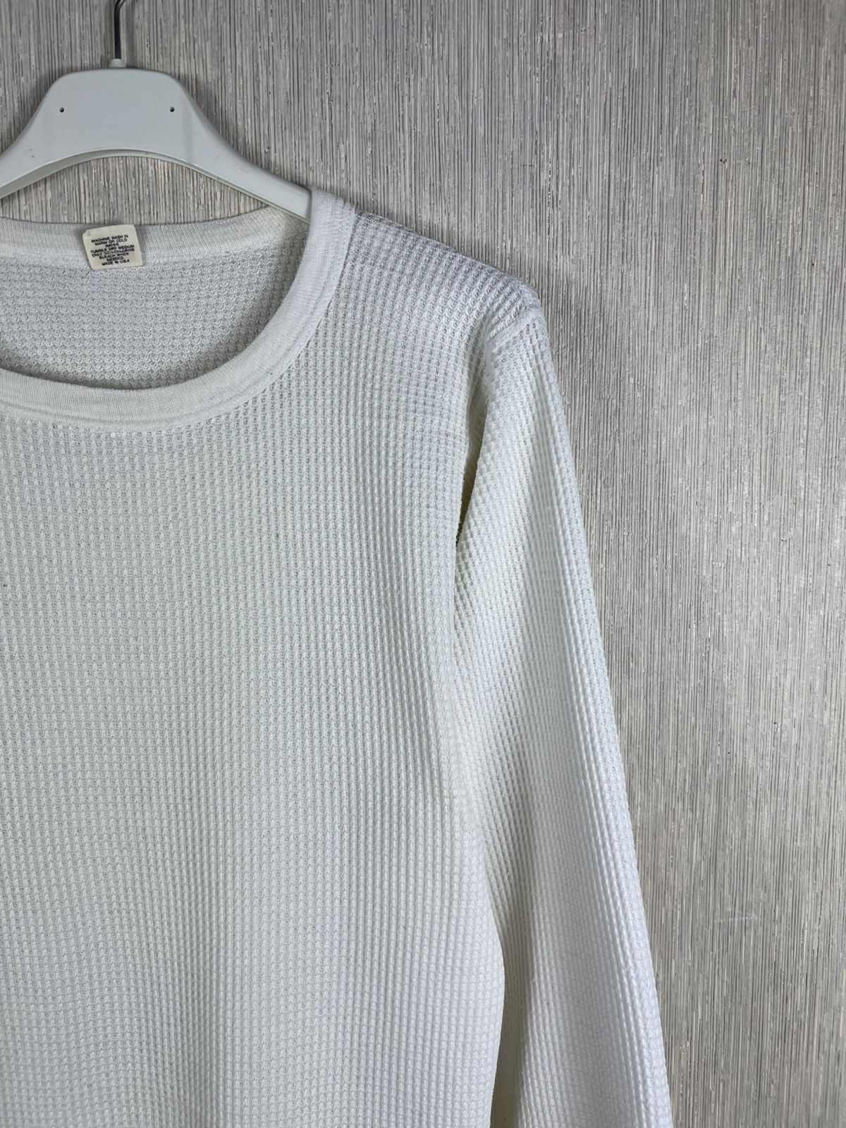Vintage 70s Hanes waffle long sleeve thermal t-shirt retro