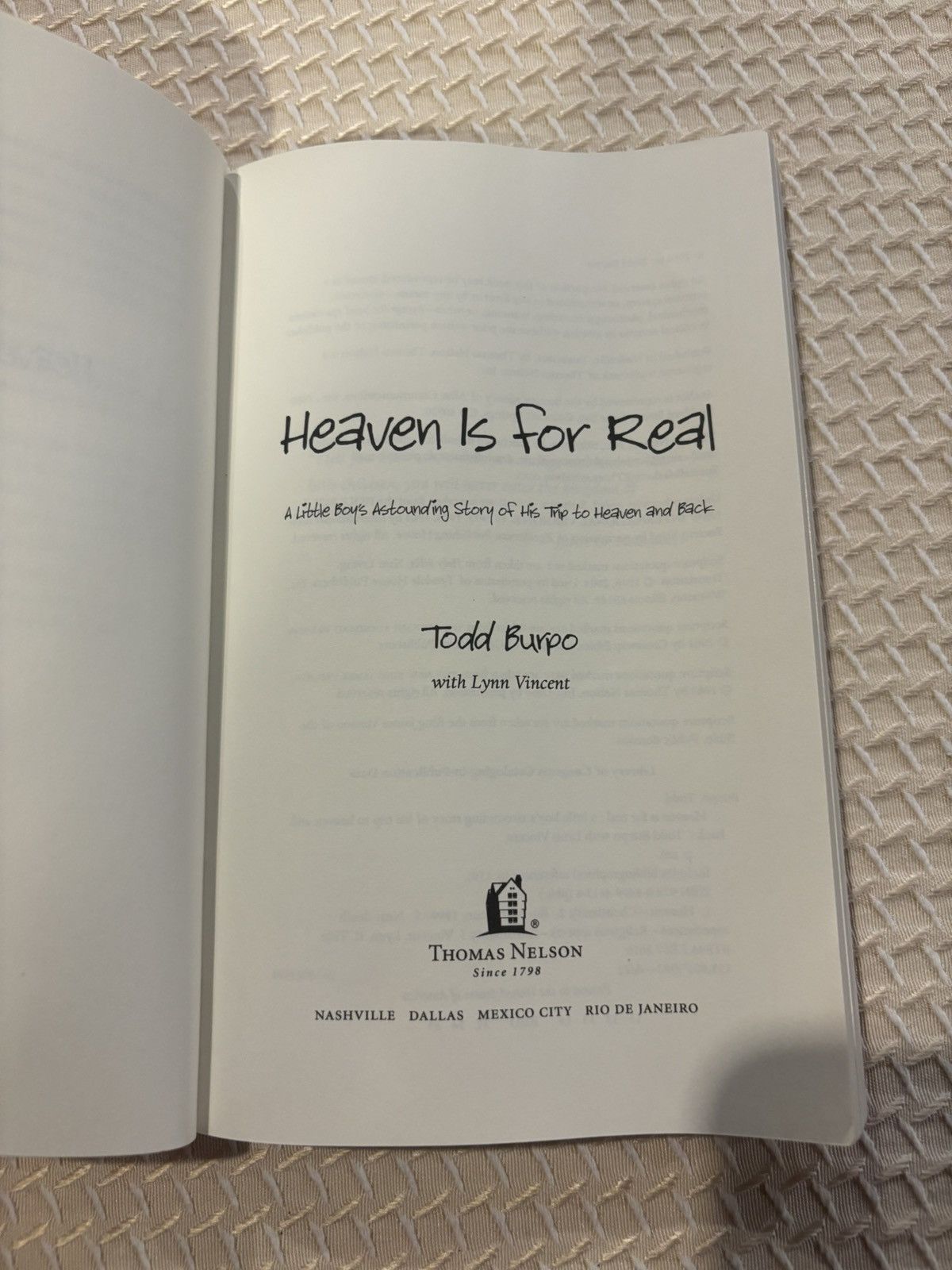 Other Heaven is for real book.xm-301 Size ONE SIZE - 4 Thumbnail