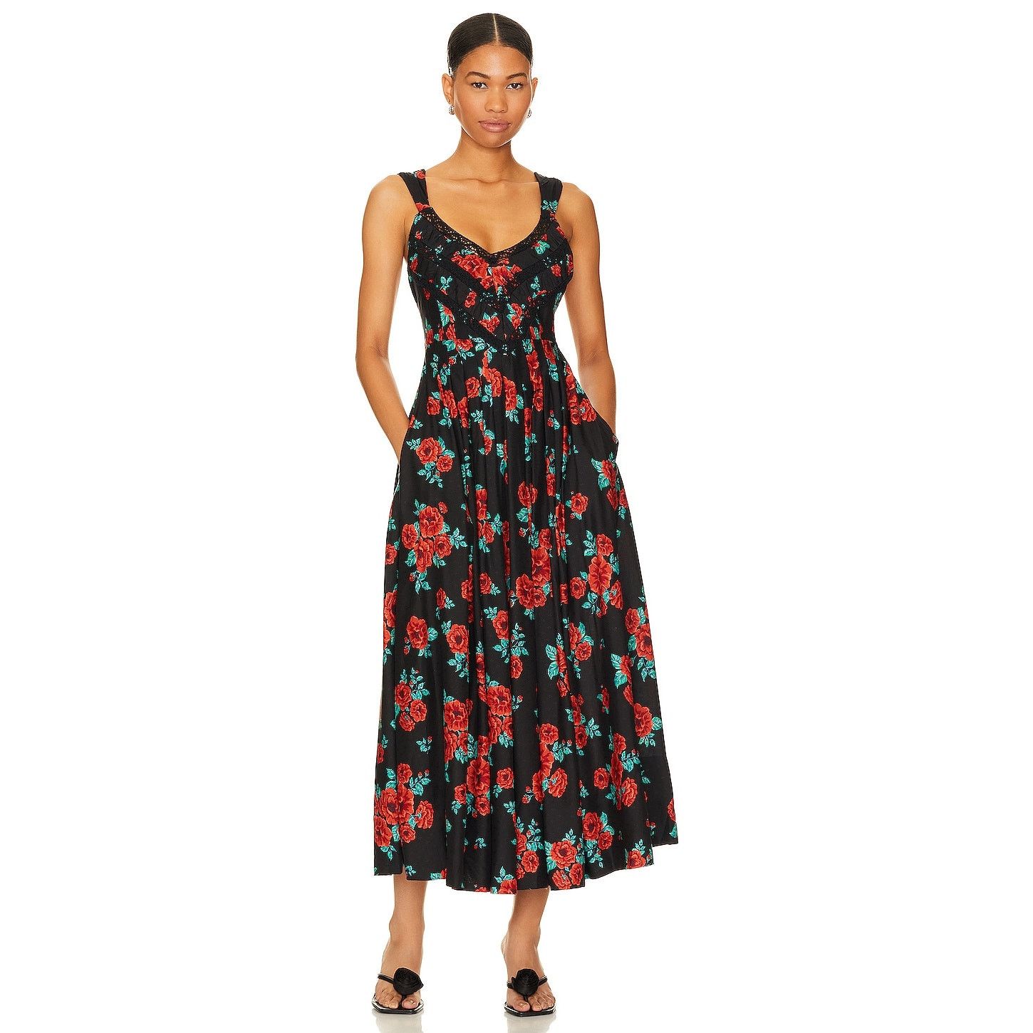knee length dresses for ladies Foolish Heart Midi Dress by Free People