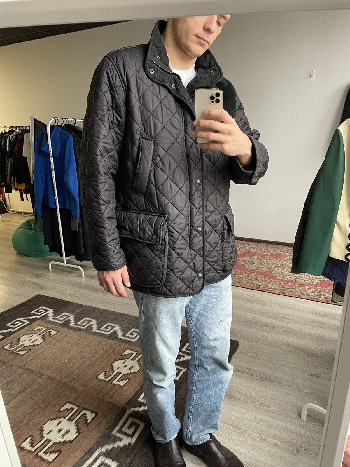 Polo Ralph Lauren Polo Ralph Lauren Quilted Calf Suede Patches Jacket 3636AC Size US L / EU 52-54 / 3 - 10 Thumbnail