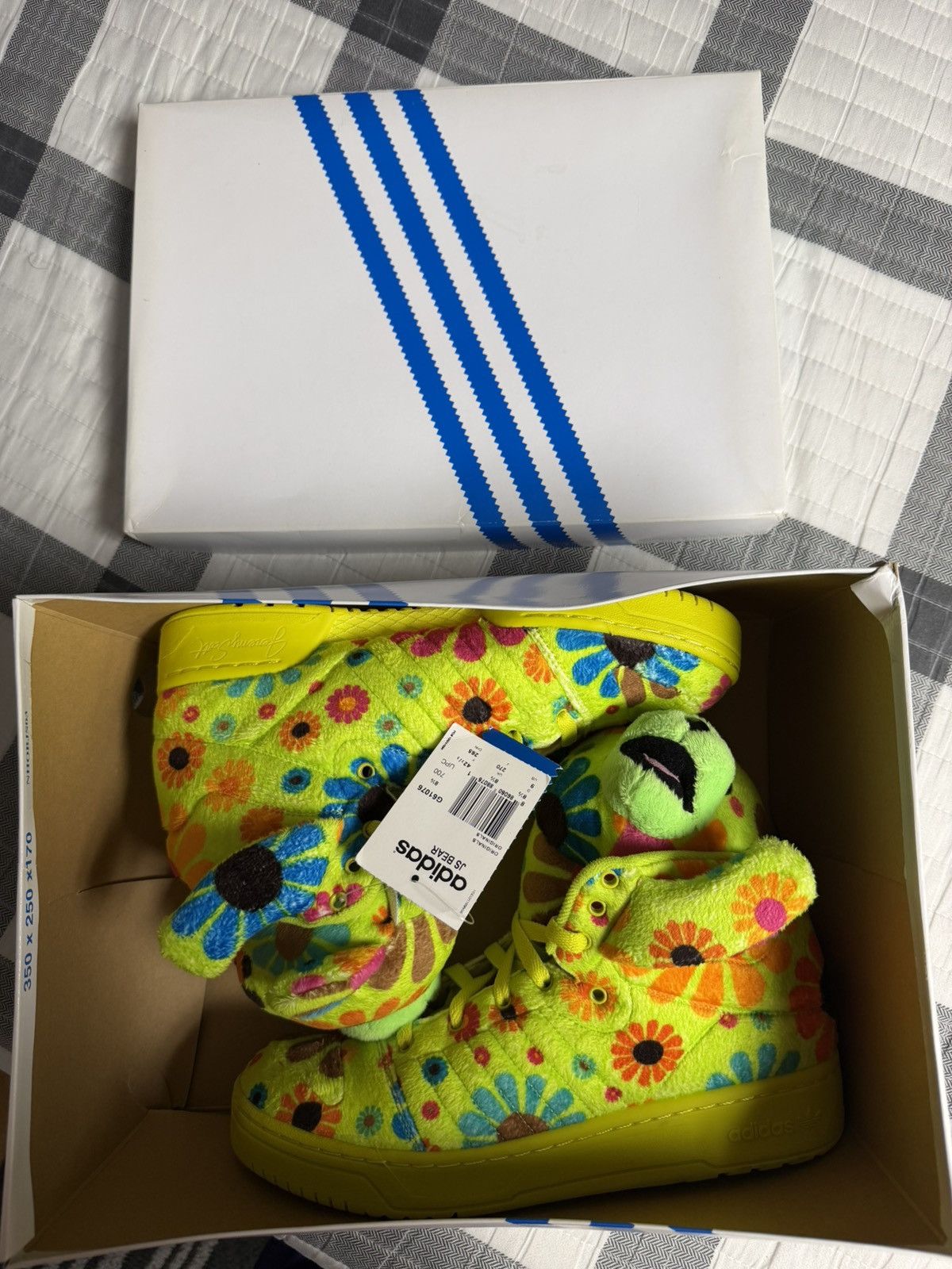 Jeremy Scott Adidas Jeremy Scott Bear Flower Power Size US 9 / EU 42 - 9 Thumbnail
