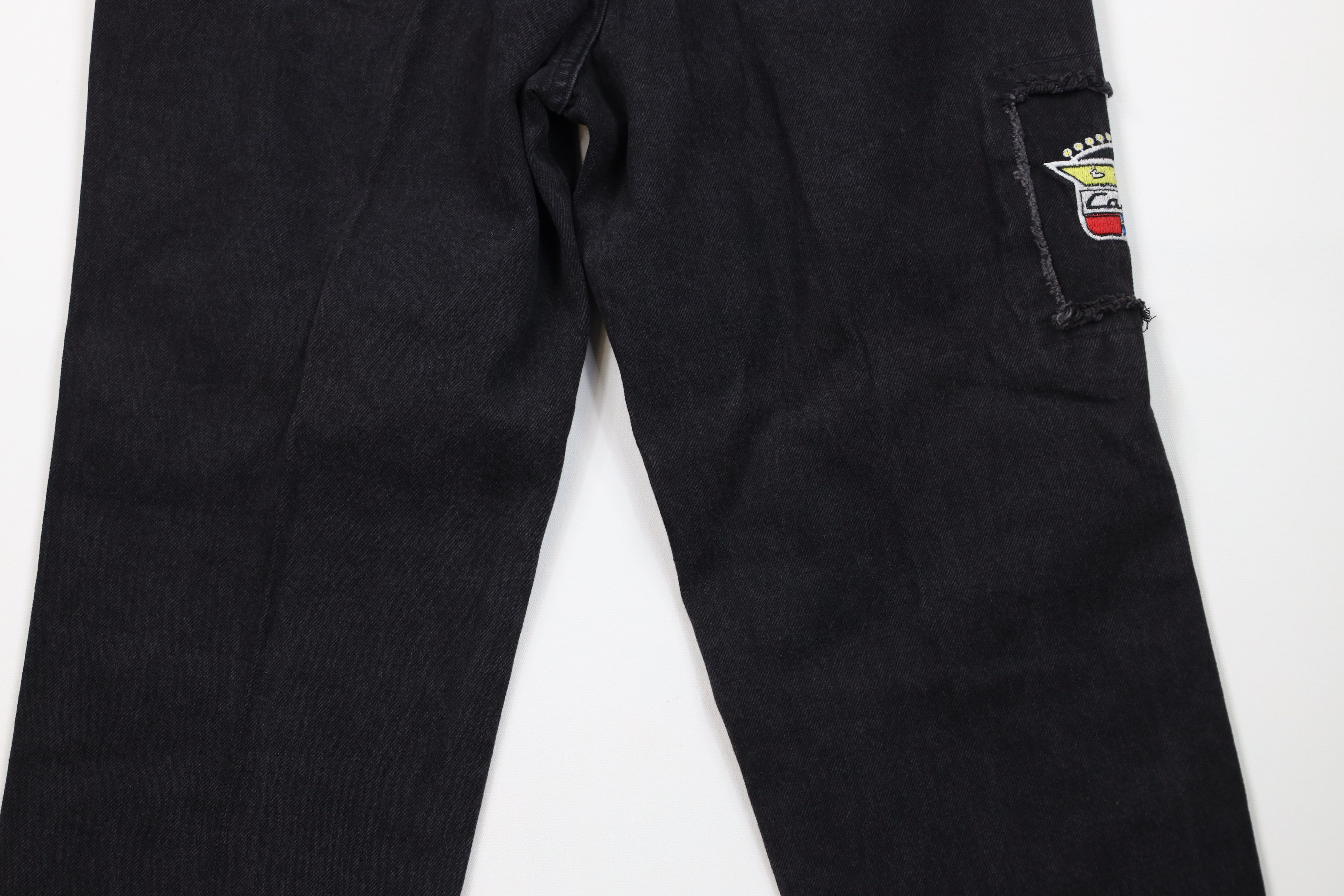 Cadillac Deadstock Vintage 90s Cadillac Car Straight Leg Jeans USA Size US 36 / EU 52 - 12 Thumbnail