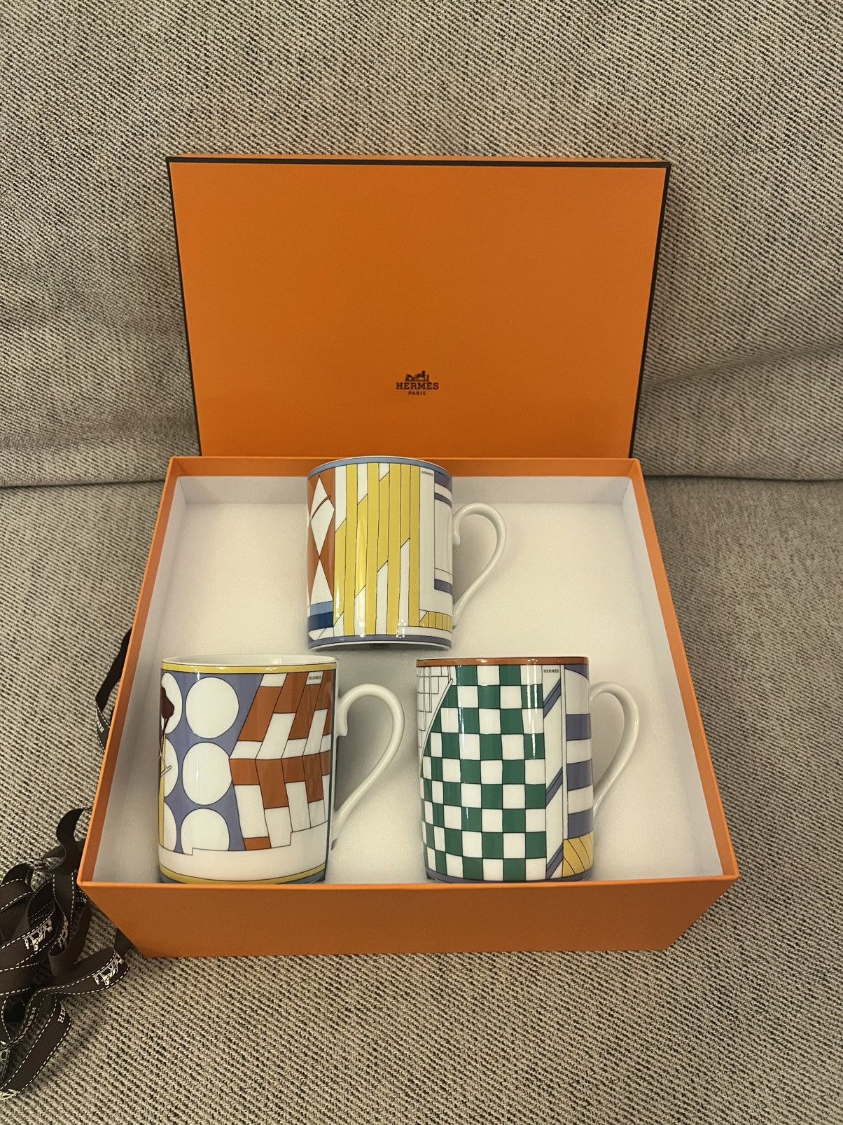 Hermes Hermes “Promenade Au Faubourg” Set of 3 Mugs Size ONE SIZE - 1 Thumbnail