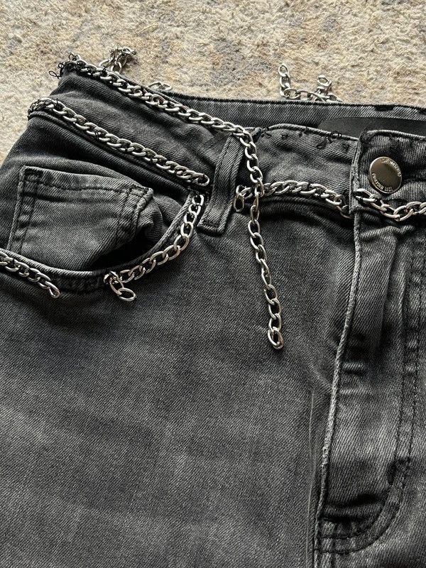 Moschino Love Moschino Sz 26 Slim Grey Jeans Denim Size 26" / US 2 / IT 38 - 12 Thumbnail