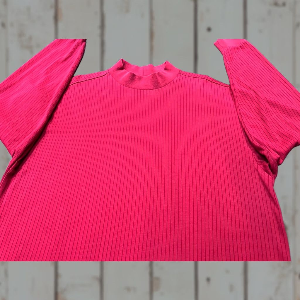 Nike Nike Golf Dri-FIT Ribbed Mock Neck Long Sleeve Shirt Men’s 2XL Burgundy Red Size US XXL / EU 58 / 5 - 1 Thumbnail