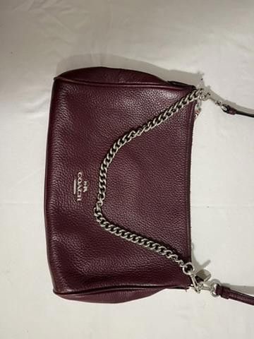 Coach Stylish Coach Burgundy Leather Crossbody Bag Size ONE SIZE - 7 Thumbnail