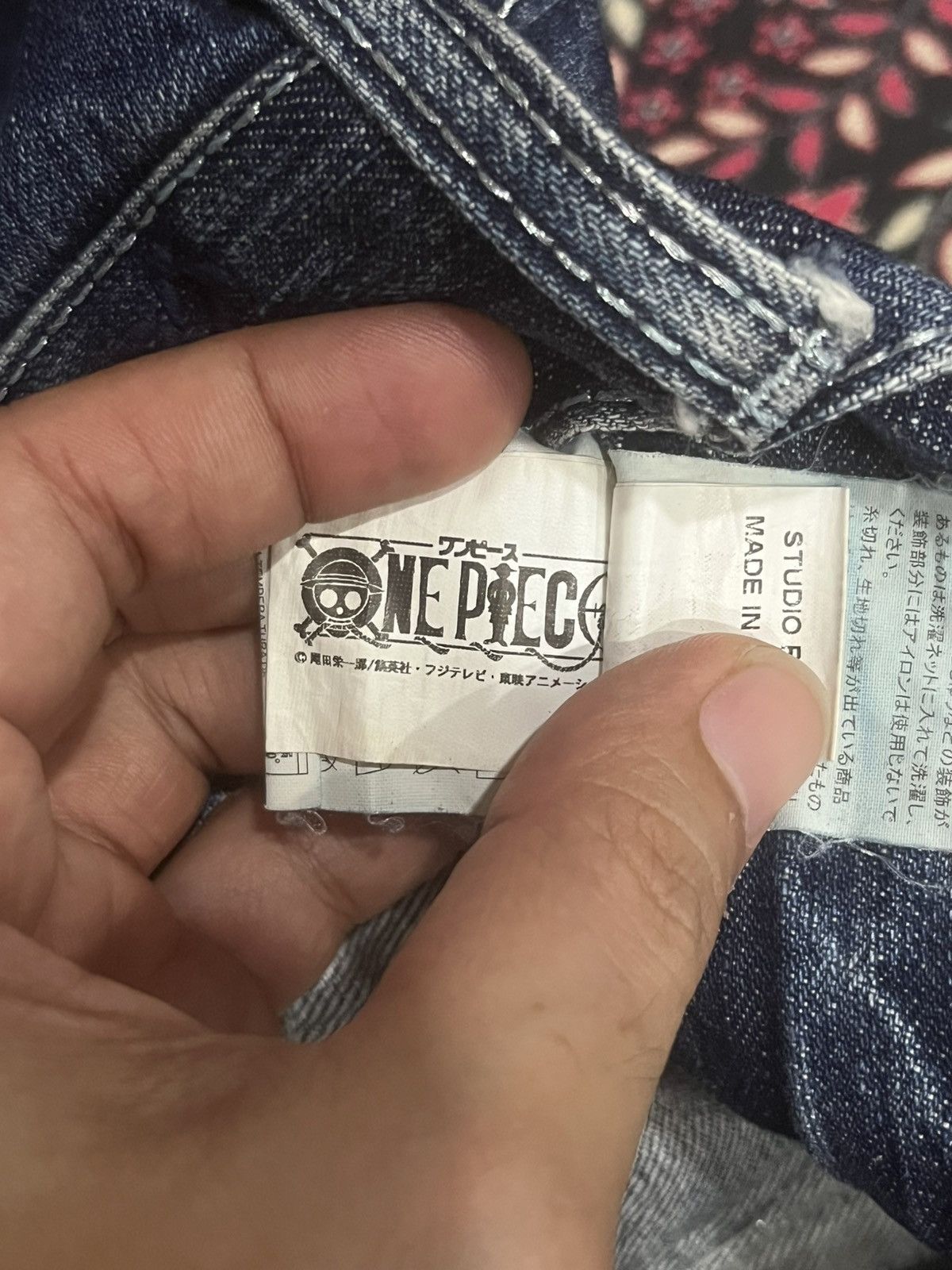 Bounty Hunter Studio RP “One Piece Luffy & Nakama” Blue Thunder Rip Jeans Size US 30 / EU 46 - 20 Thumbnail