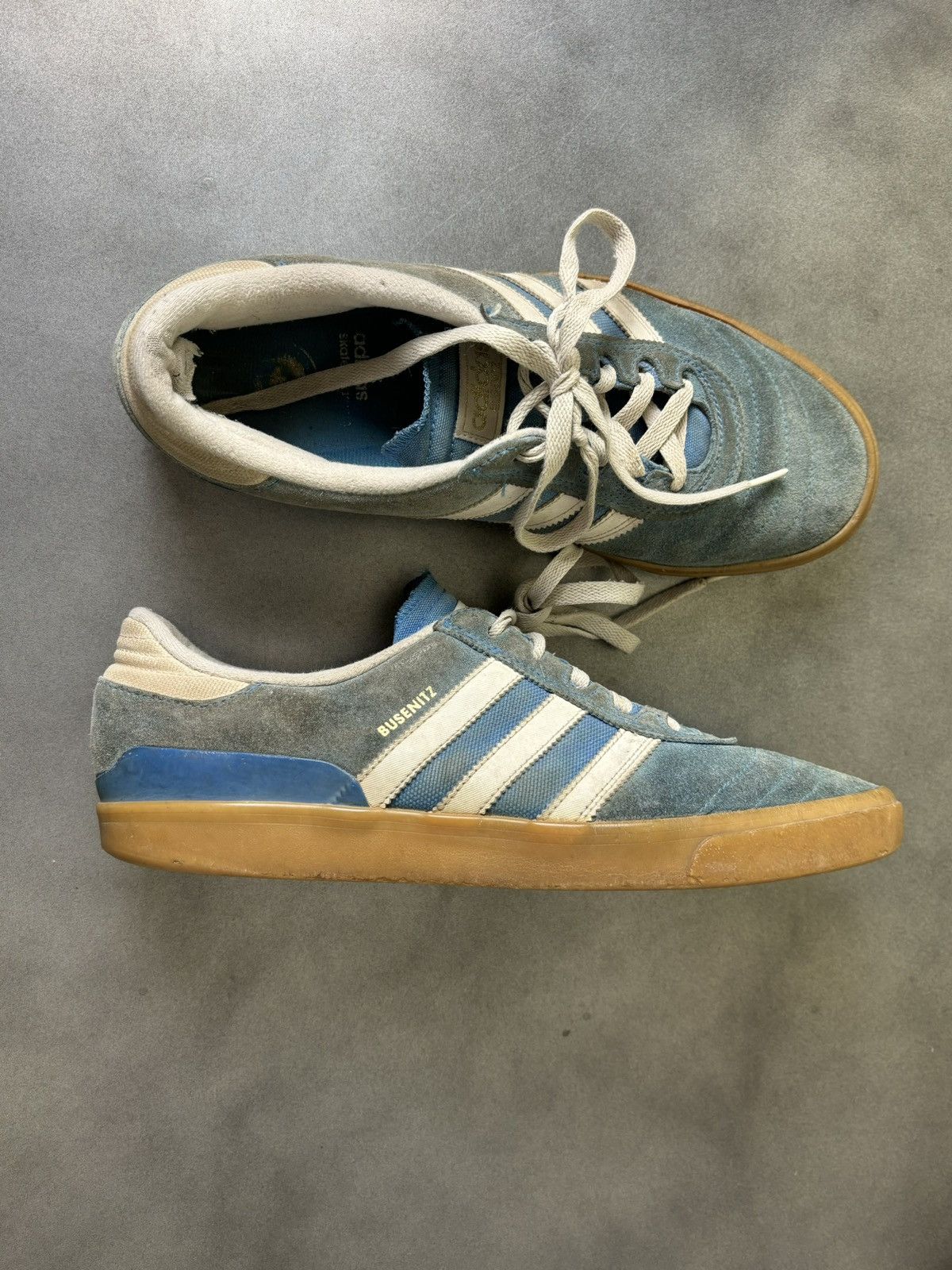 Adidas × Vintage Adidas Skateboarding Busenitz Vulc Bluebird Gum Sole Suede Size US 10.5 / EU 43-44 - 1 Thumbnail