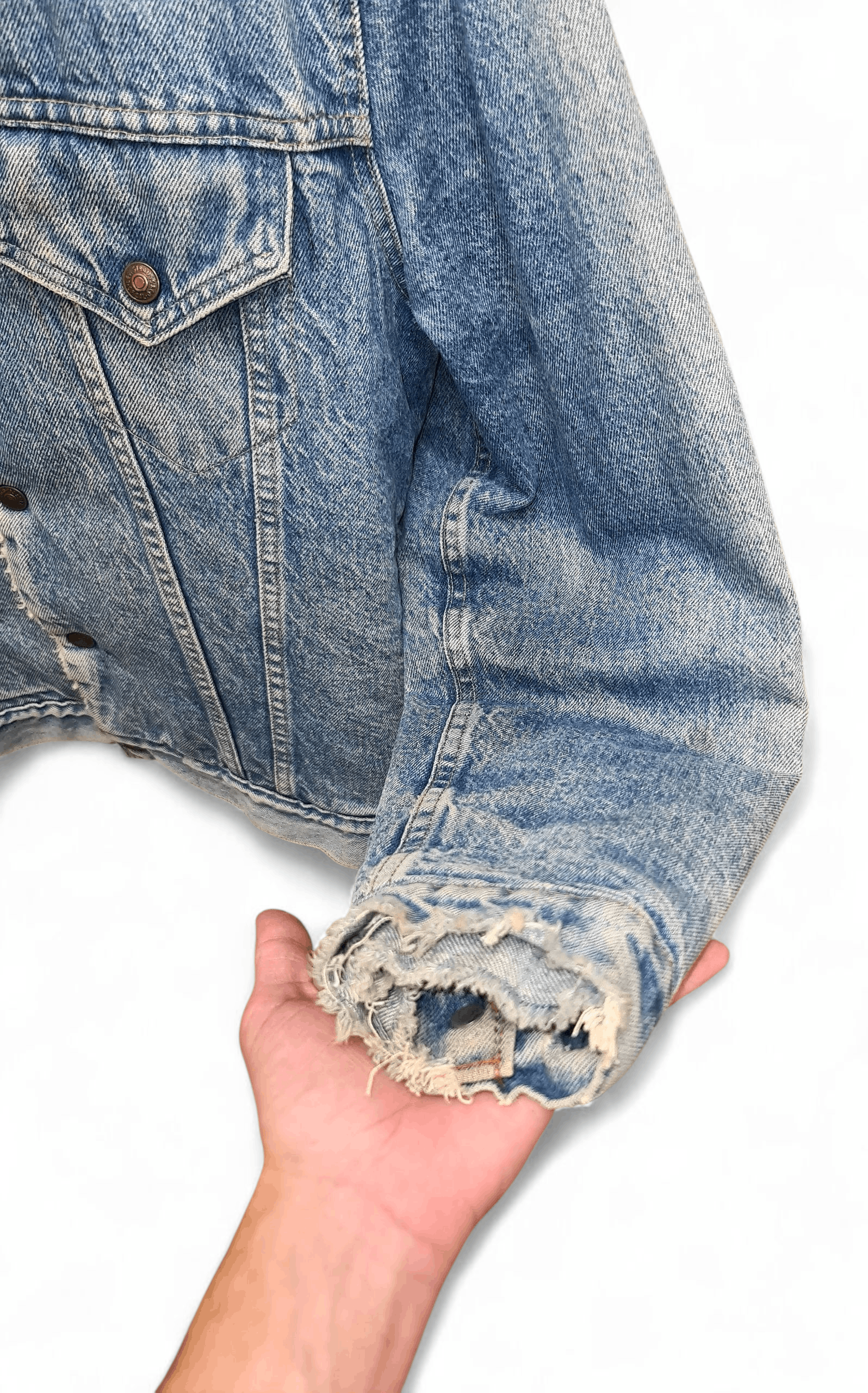 Levi's Vintage Clothing 90s RARE VINTAGE LEVIS SHERPA TRUCKER JACKET made in USA Size US L / EU 52-54 / 3 - 17 Thumbnail