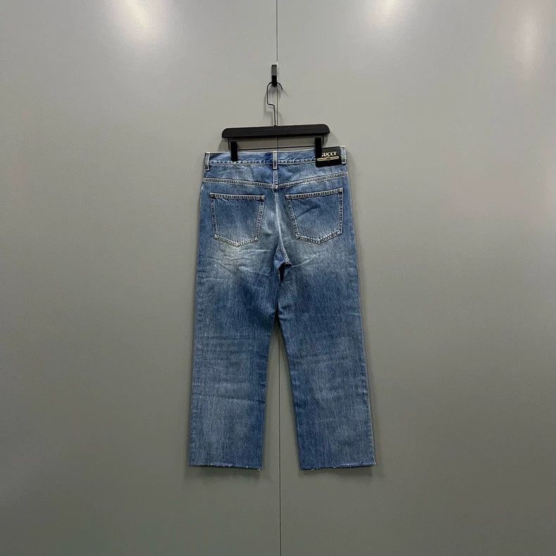 Gucci Gucci Washed denim wide-leg trousers 2502-Nextarrow Size US 36 / EU 52 - 2 Thumbnail
