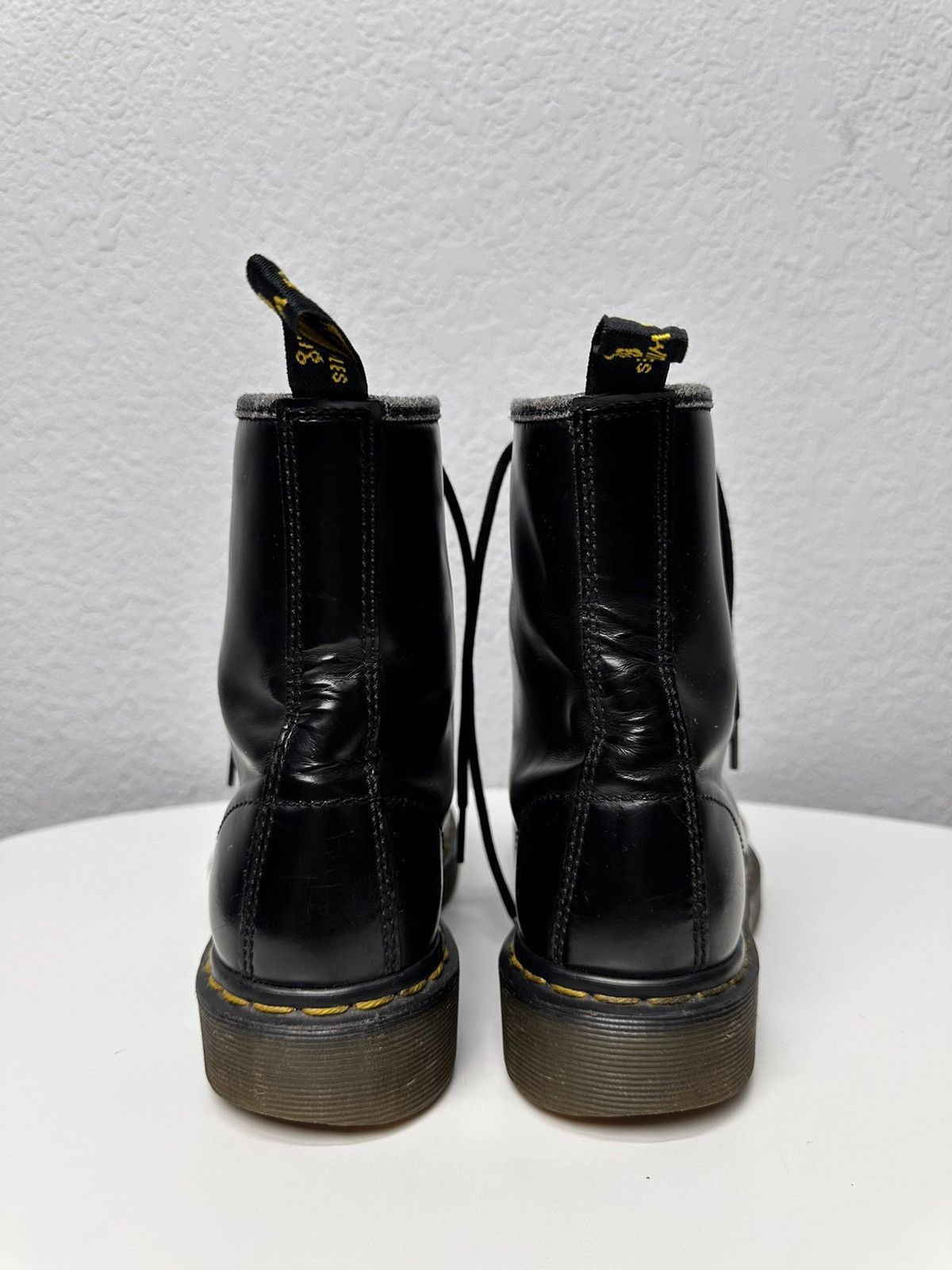 Dr. Martens Dr Martens Black Leather Combat Boots Classic Punk Style Size US 7 / EU 40 - 6 Thumbnail