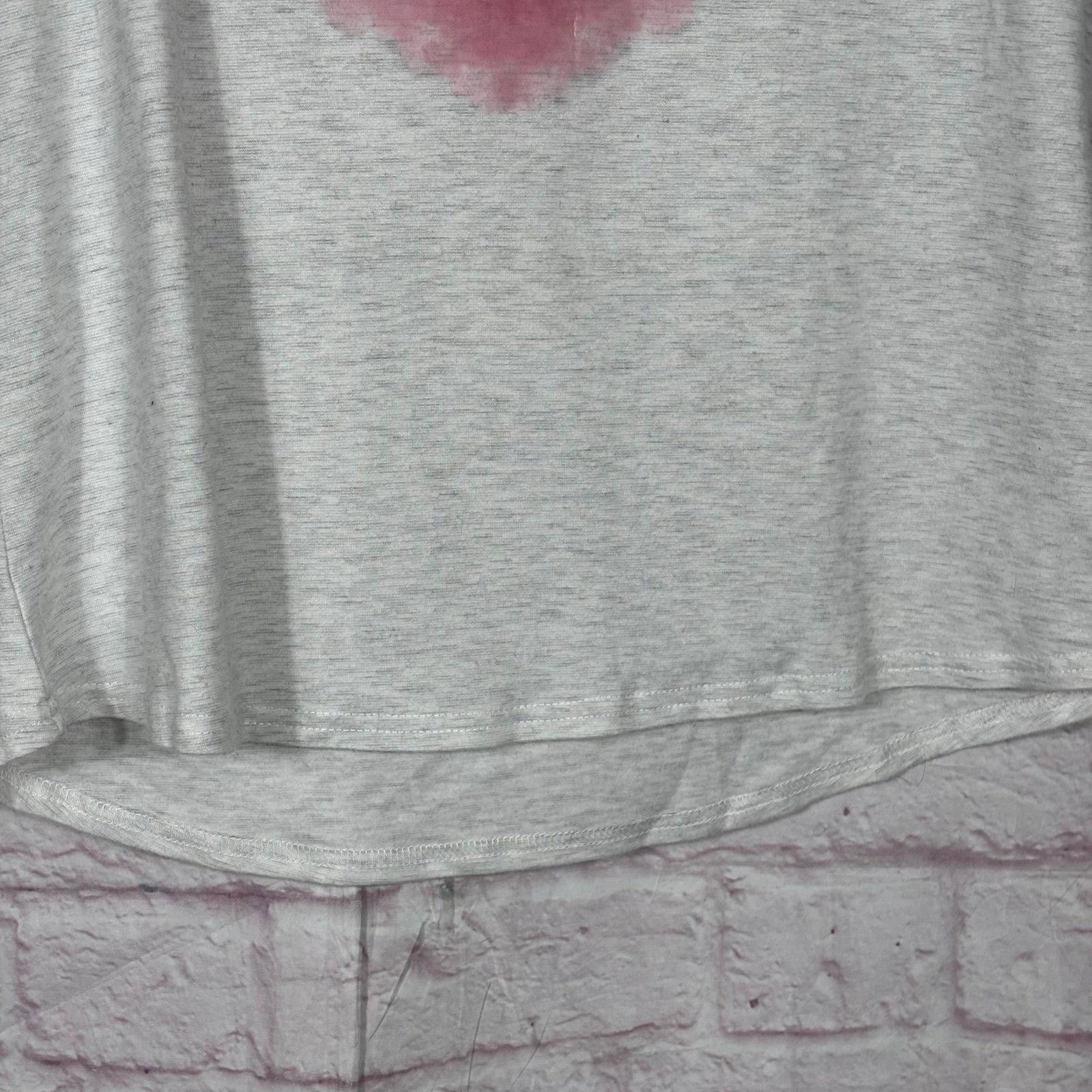 Other Short Sleeve T-Shirt with Pink Heart Graphic Girls XL Size XL / US 12-14 / IT 48-50 - 4 Thumbnail