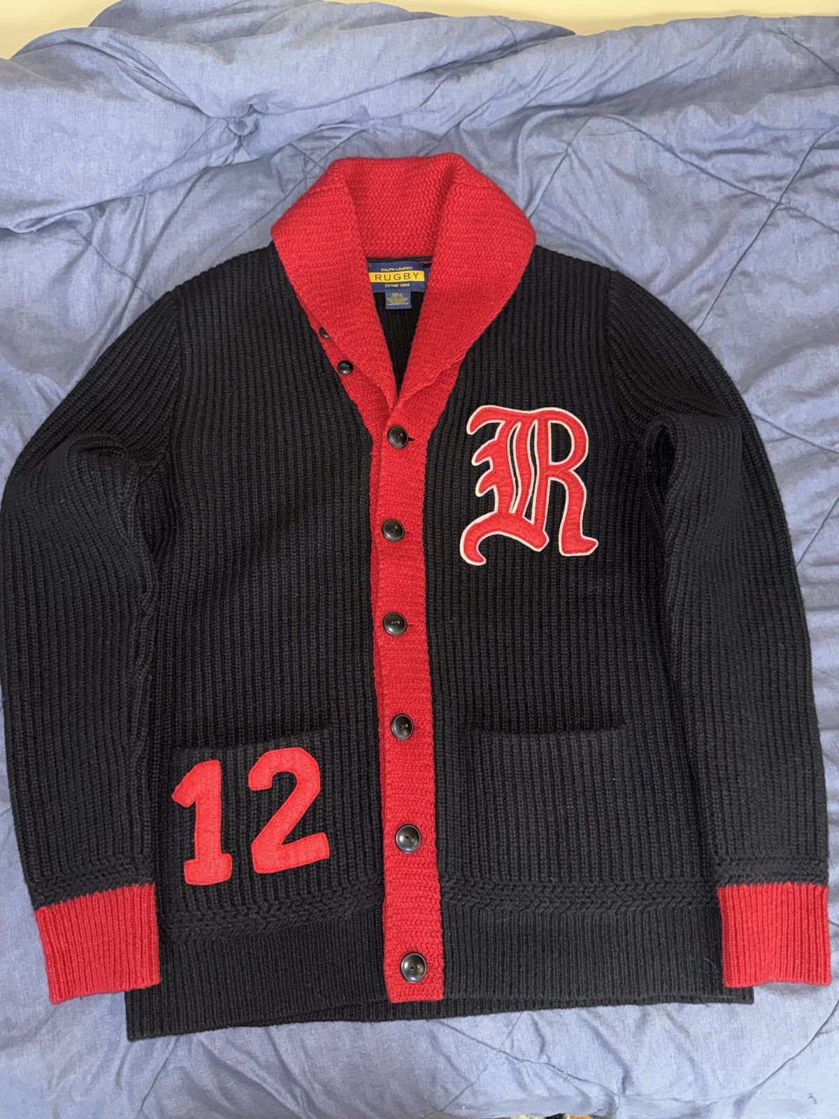 Rugby Ralph Lauren RALPH LAUREN RUGBY WOOL CARDIGAN Size US M / EU 48-50 / 2 - 1 Thumbnail