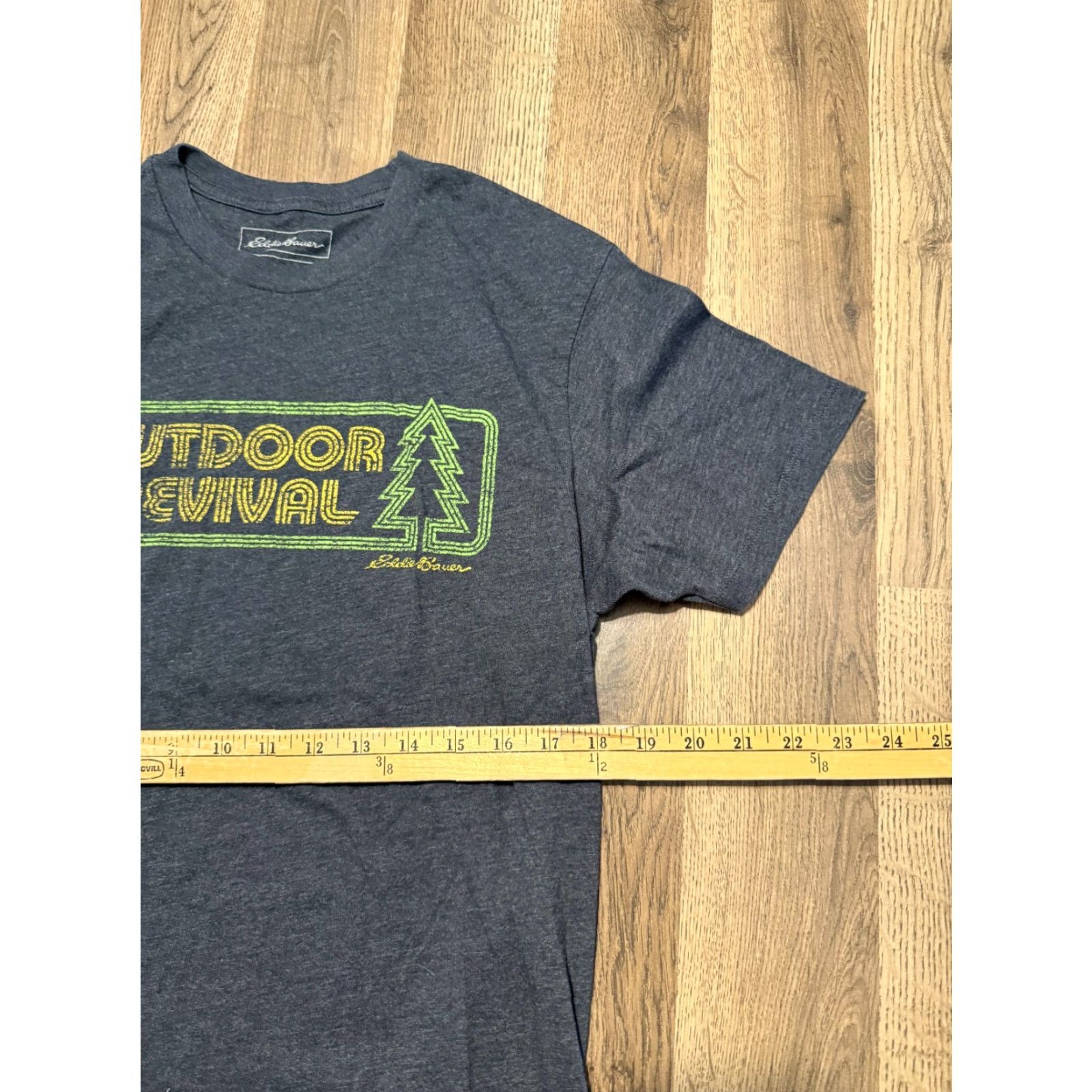 Eddie Bauer VINTAGE Eddie Bauer Shirt Men Small Gray Green Yellow "Outdoor Revival" Graphic Size US S / EU 44-46 / 1 - 7 Thumbnail