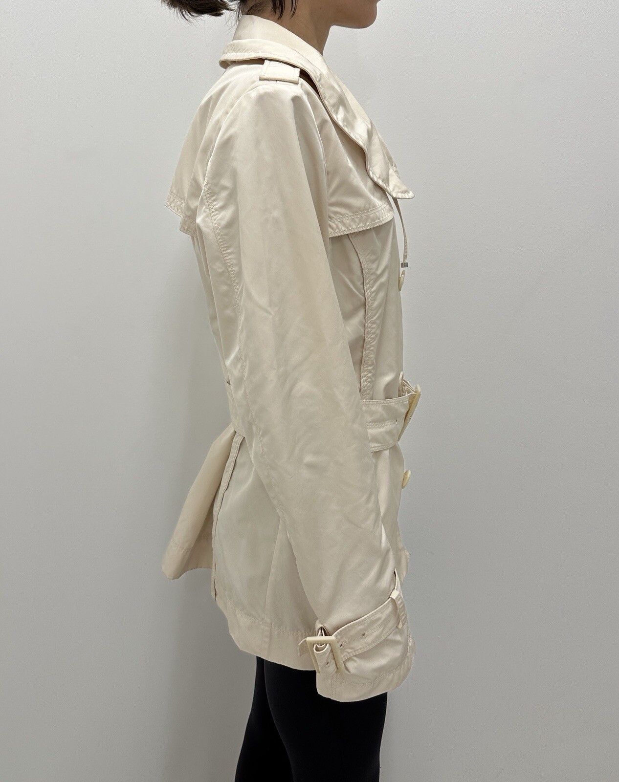 Moncler Moncler Nerine Women Belted Trench Coat Jacket Nylon Shirri Size L / US 10 / IT 46 - 9 Thumbnail