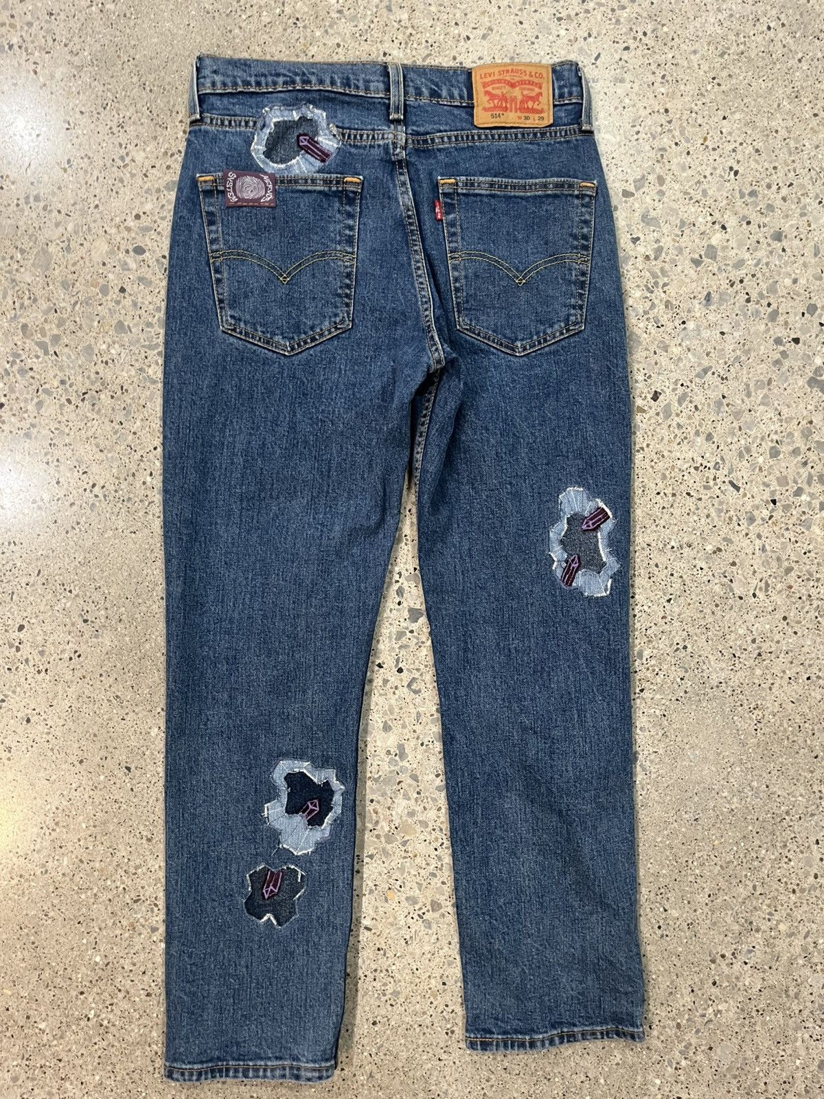 Levi's Hand customized crystal inlay Levi’s Size US 30 / EU 46 - 3 Thumbnail