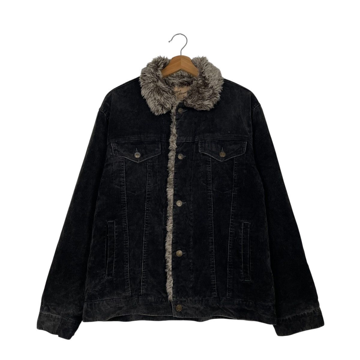 Japanese Brand Japanese Brand Work Plant Denim Fur Jacket Size US M / EU 48-50 / 2 - 1 Thumbnail