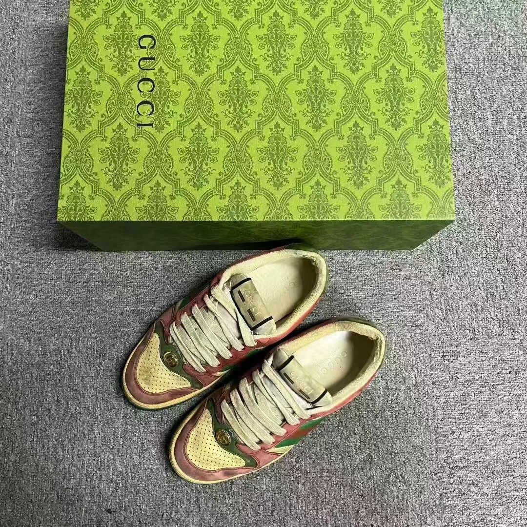 Gucci Gucci Leather Printed Multi Lowtop Sneakers 39 Women Size US 8.5 / IT 38.5 - 1 Thumbnail