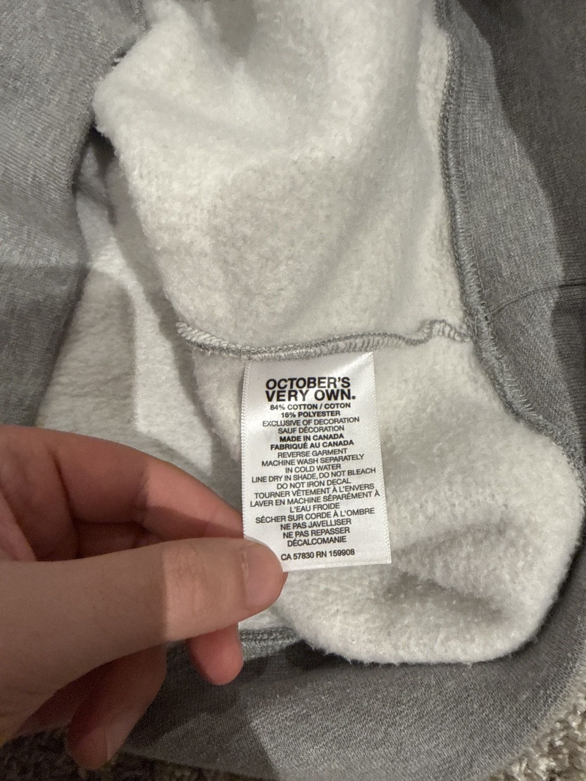 October's Very Own × Roots OVO x ROOTS FW20 GREY VARSITY HOODIE Size US L / EU 52-54 / 3 - 5 Thumbnail