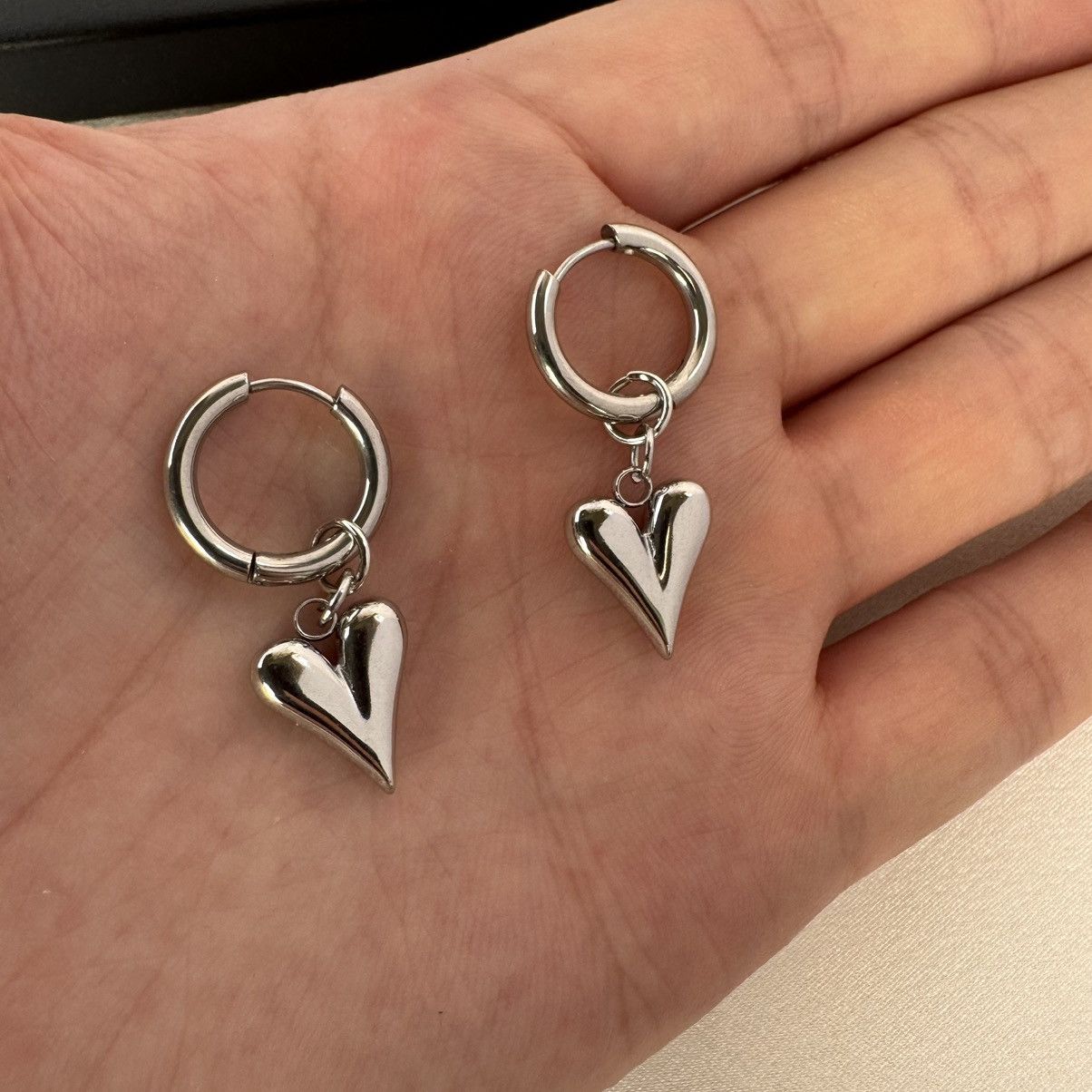 Other Love Heart Dangle Drop Earrings for Women Size ONE SIZE - 5 Thumbnail