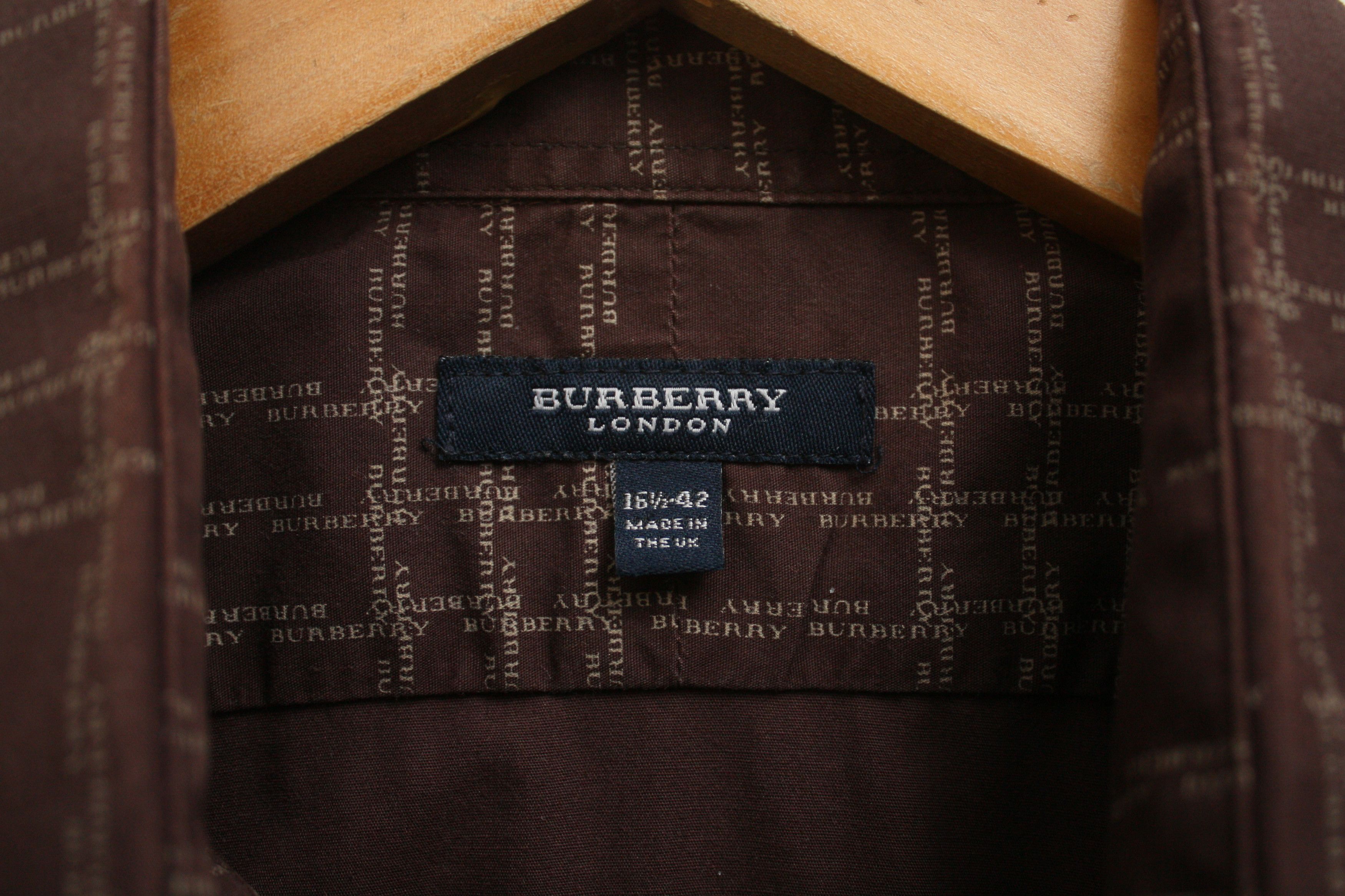 Burberry Burberry Brown Checkered Short Sleeve Shirt 16 1/2 | 42 Size US M / EU 48-50 / 2 - 4 Thumbnail