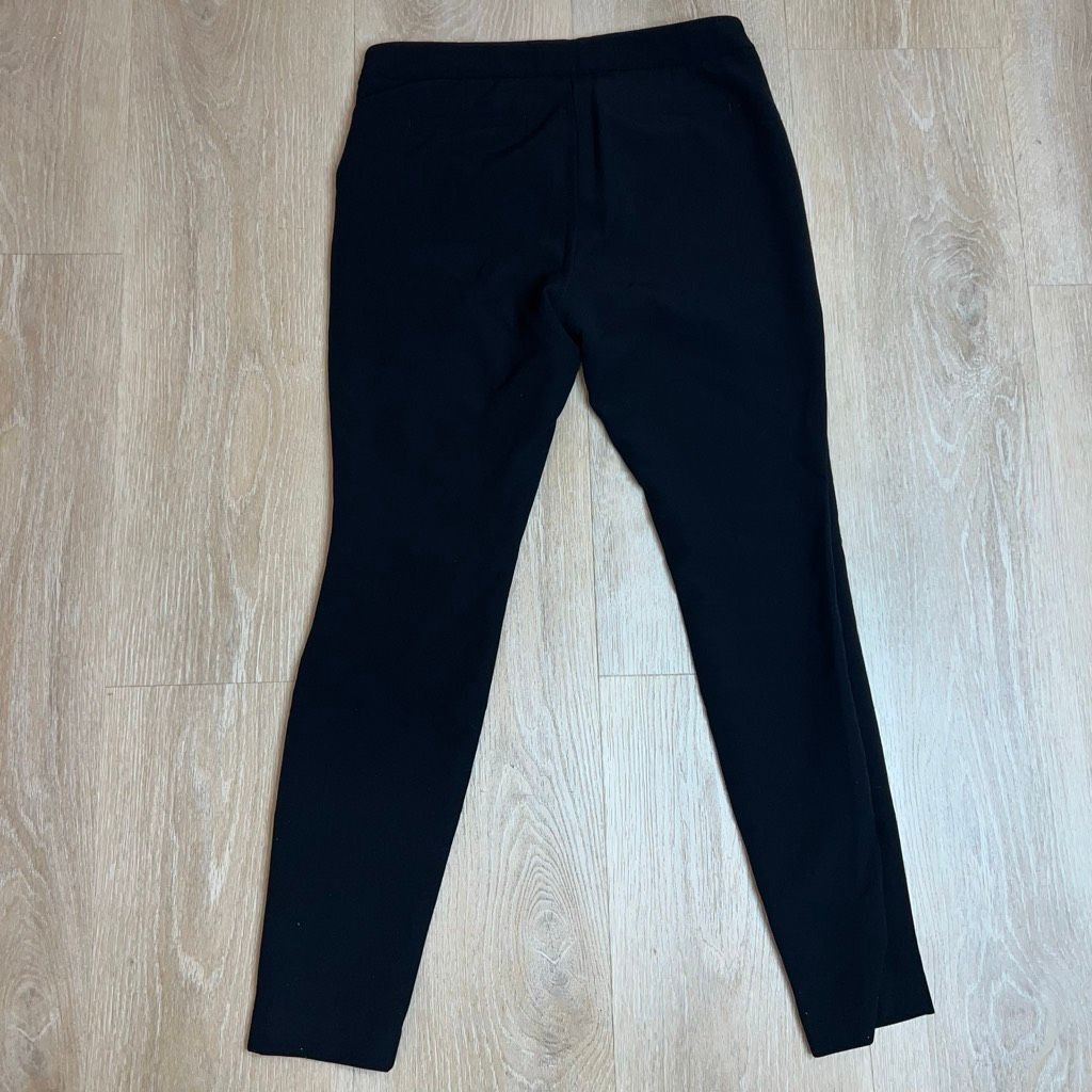 Worthington Worthington Black Slim Leg Trousers Fitted Pants, Profession Size 28" / US 6 / IT 42 - 2 Thumbnail