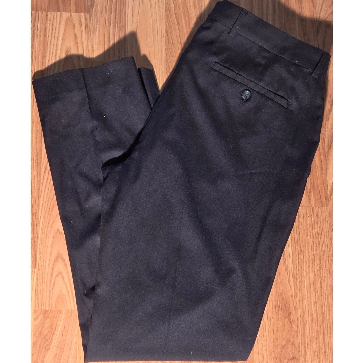Kenneth Cole Kenneth Cole Black Dress Pants - Men's 34x30 Size US 34 / EU 50 - 2 Thumbnail