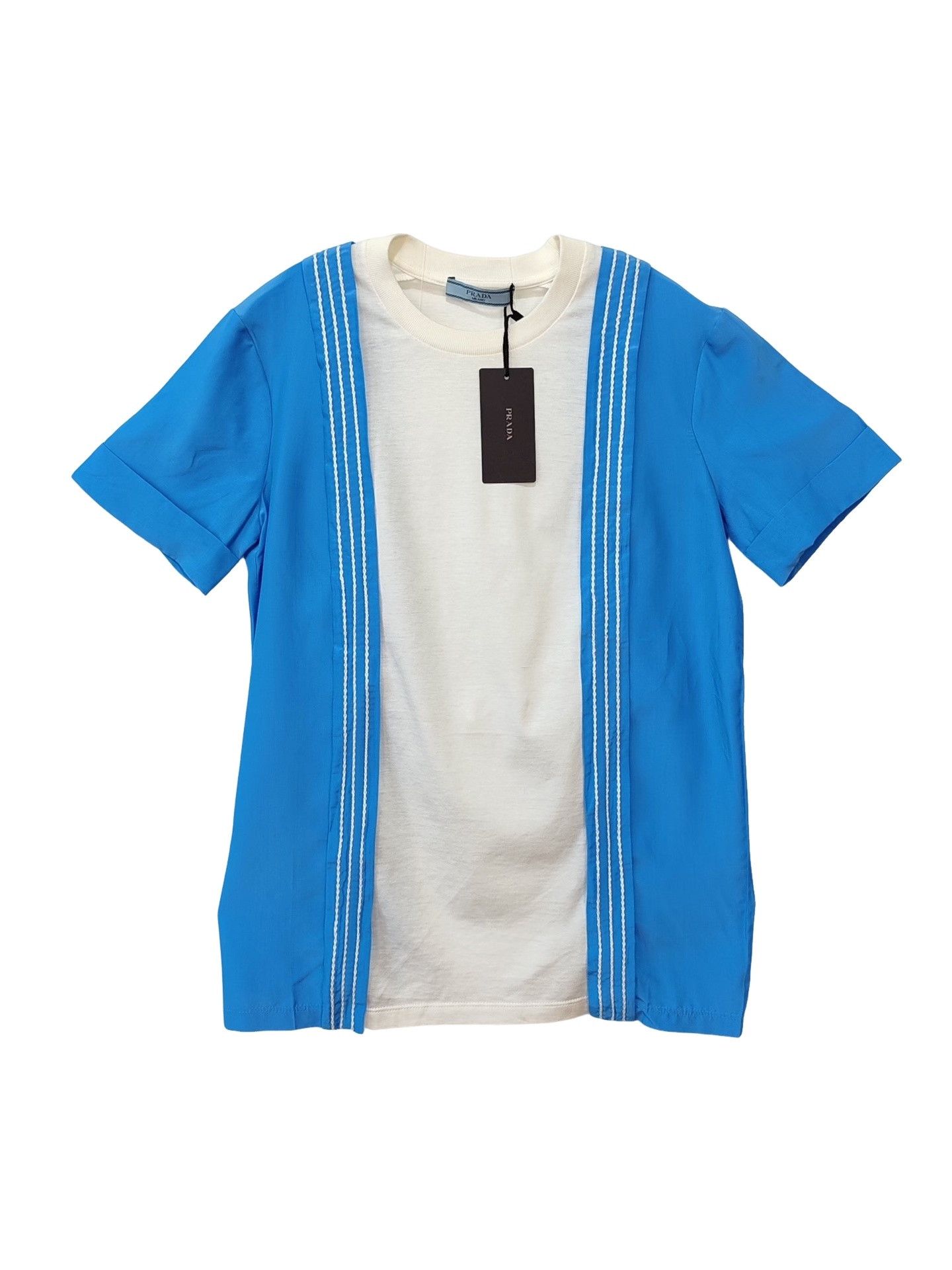 Prada Prada Striped Short Sleeve T-Shirt Size XS Size XS / US 0-2 / IT 36-38 - 1 Thumbnail
