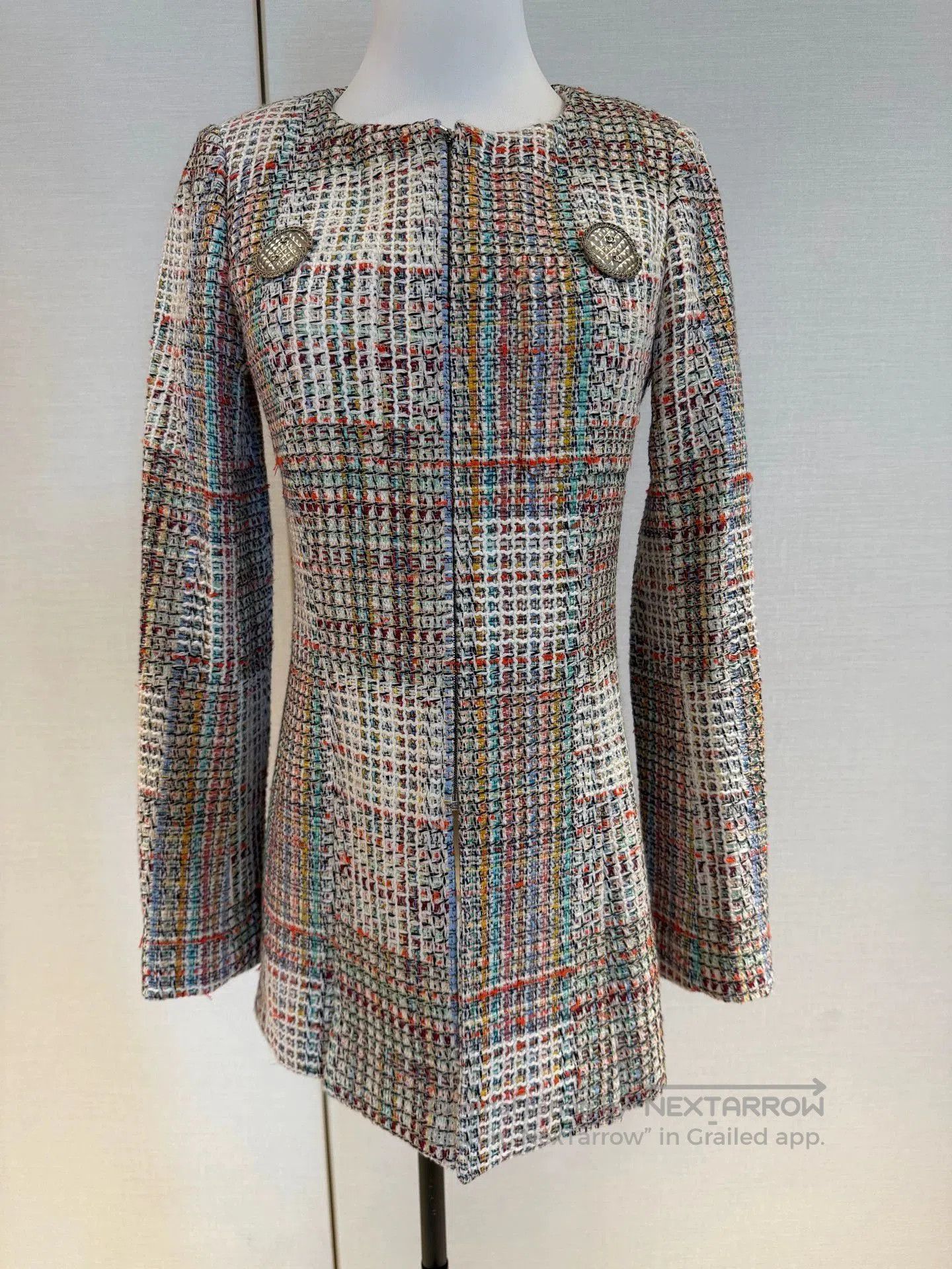 Chanel Chanel Cuba Series Tweed Coat Dress. Size US S / EU 44-46 / 1 - 1 Thumbnail
