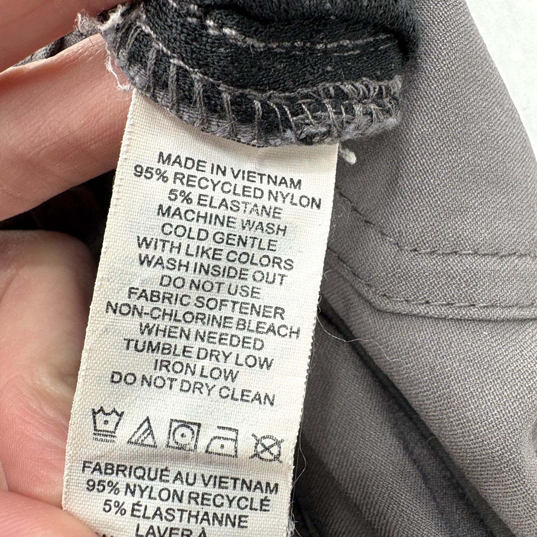 Prana Prana Halle Pant II Womens 10 Tall Gray Nylon Stretch Convertible Size 32" / US 10 / IT 46 - 5 Thumbnail