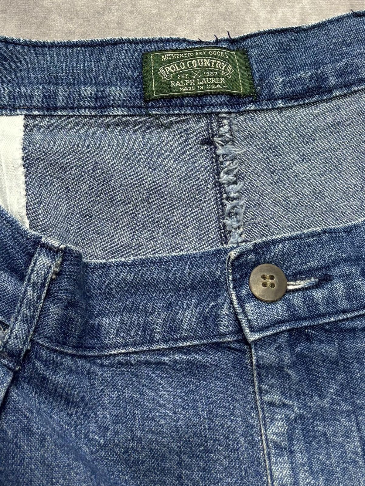 Polo Ralph Lauren 90’s Vintage Polo Ralph Lauren Polo Country Denim Shorts Size US 36 / EU 52 - 2 Thumbnail