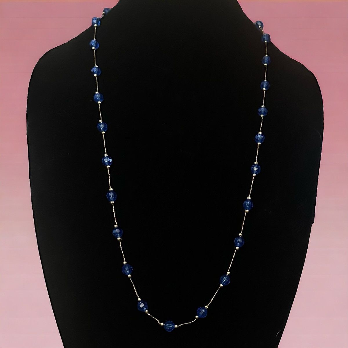 Other Blue bead chain necklace Size ONE SIZE - 1 Thumbnail