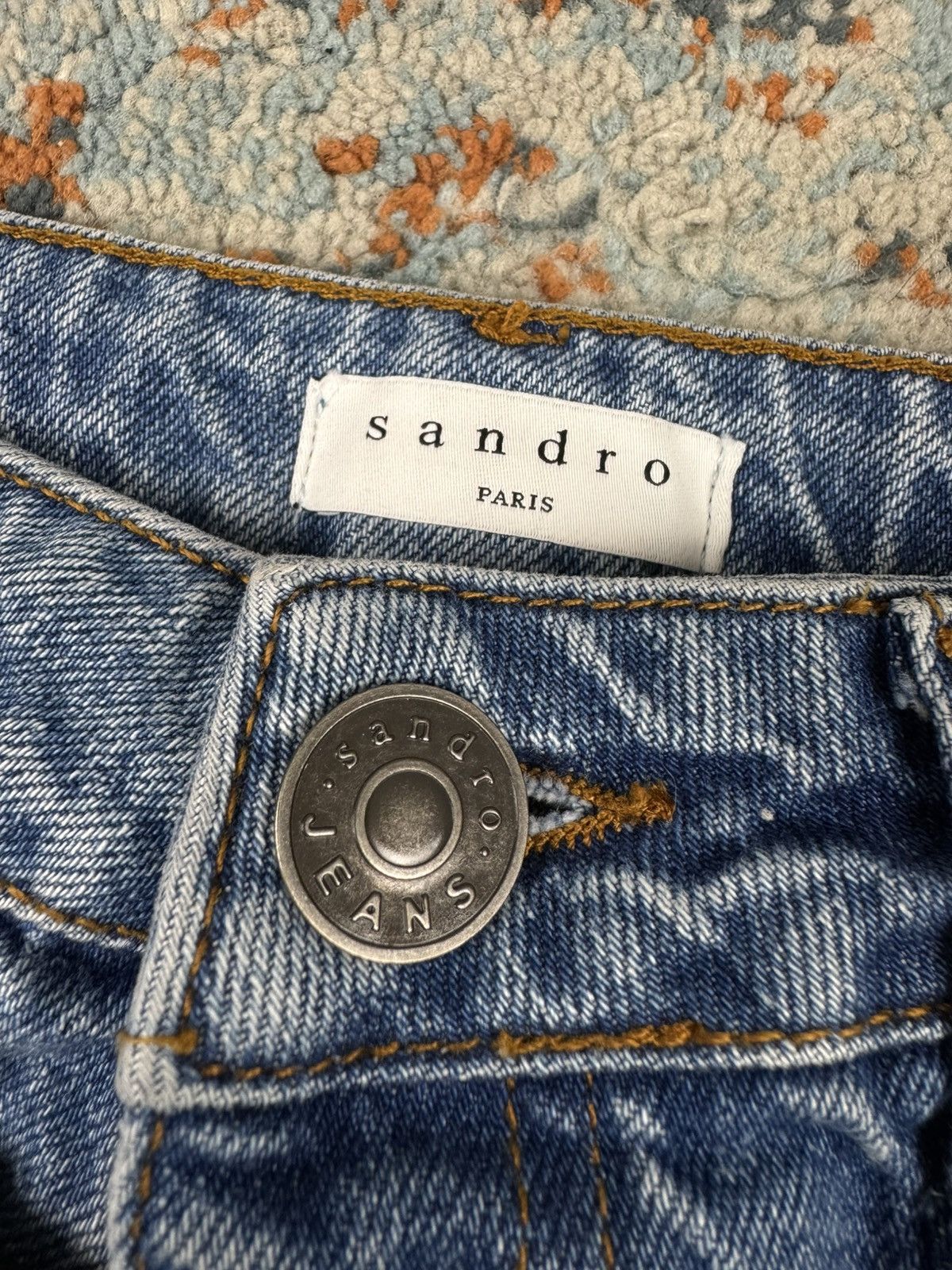 Sandro Vintage Y2K Sandro Paris trompe l'oeil layered denim skirt Size 28" / US 6 / IT 42 - 9 Thumbnail