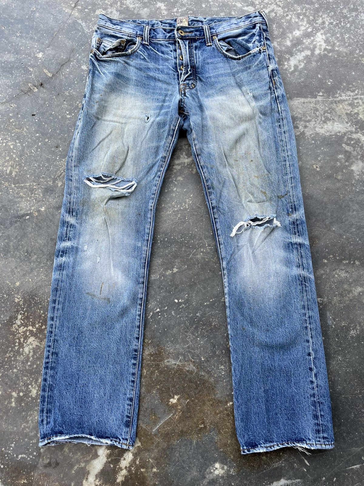 Prps × Vintage Prps Trashed Denim Size US 34 / EU 50 - 4 Thumbnail
