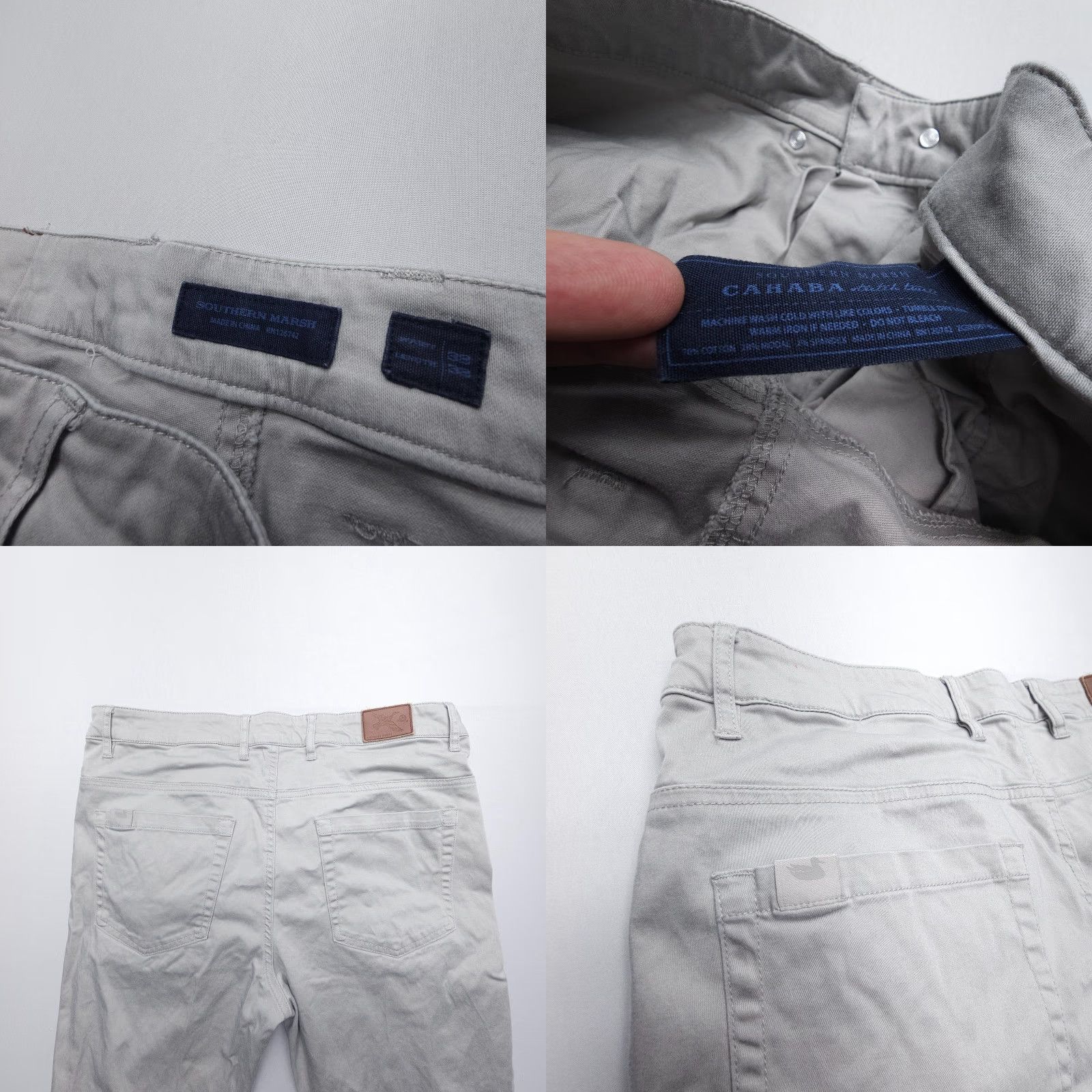 Vintage Southern Marsh Cahaba Comfort Stretch Twill Chino Pants Mens 33 x 32 Gray Preppy Shirt/Hoodie/??? Size US 33 - 8 Thumbnail