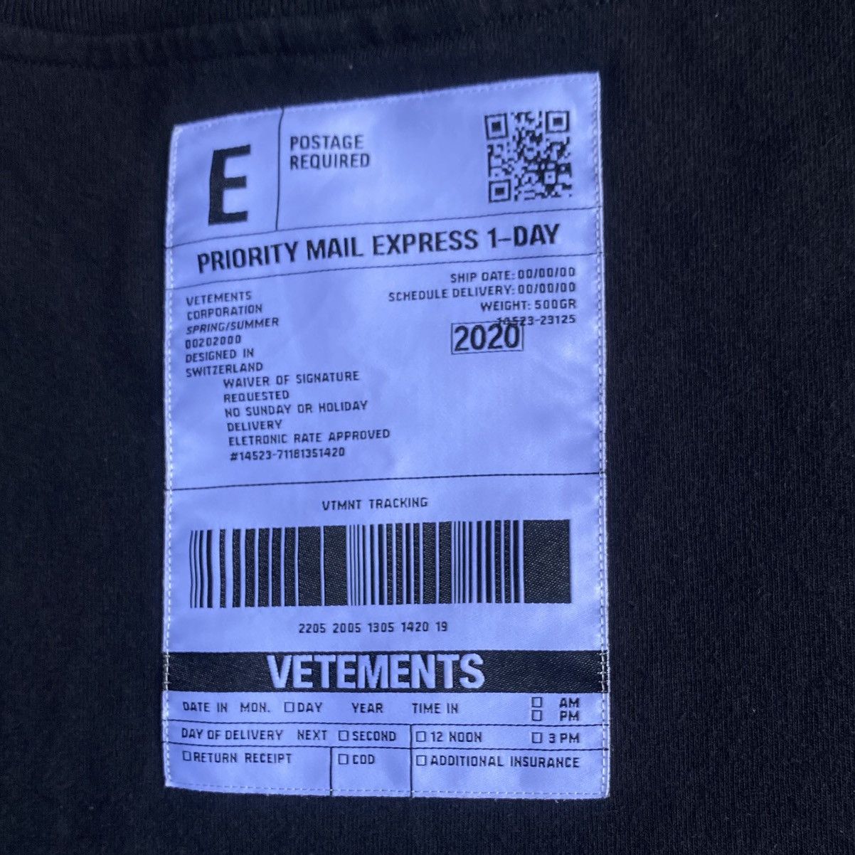 Vetements SS20 Priority Mail T Shirt Size US M / EU 48-50 / 2 - 6 Thumbnail