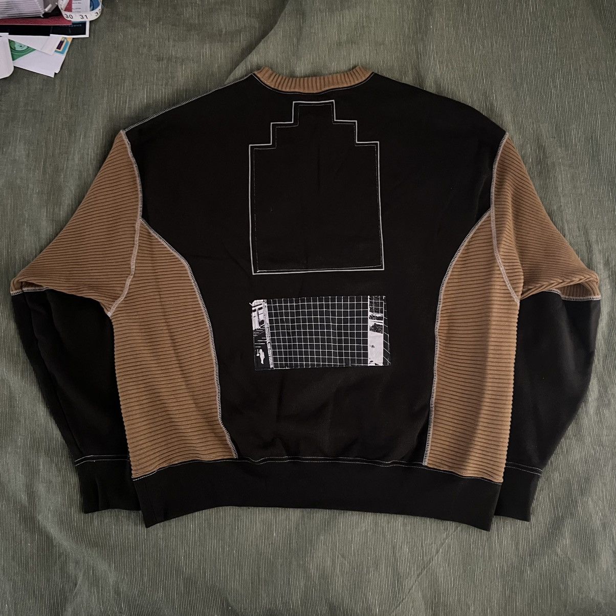 Cav Empt SS22 Knit Paneled Sweater Size US L / EU 52-54 / 3 - 2 Thumbnail