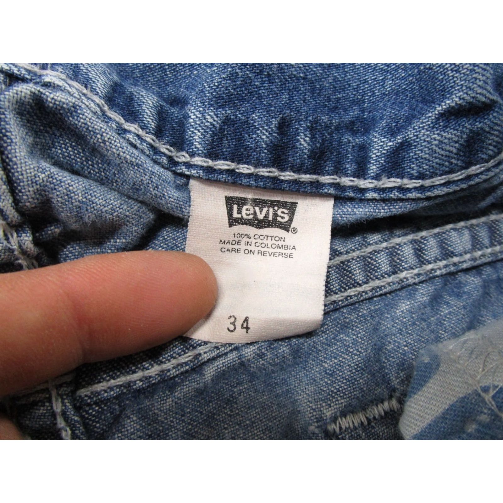 Levi's VINTAGE Levi's L2 Jorts Men’s Size 34 Jean Shorts Baggy Fit Skater Y2K Denim Size US 34 / EU 50 - 3 Thumbnail