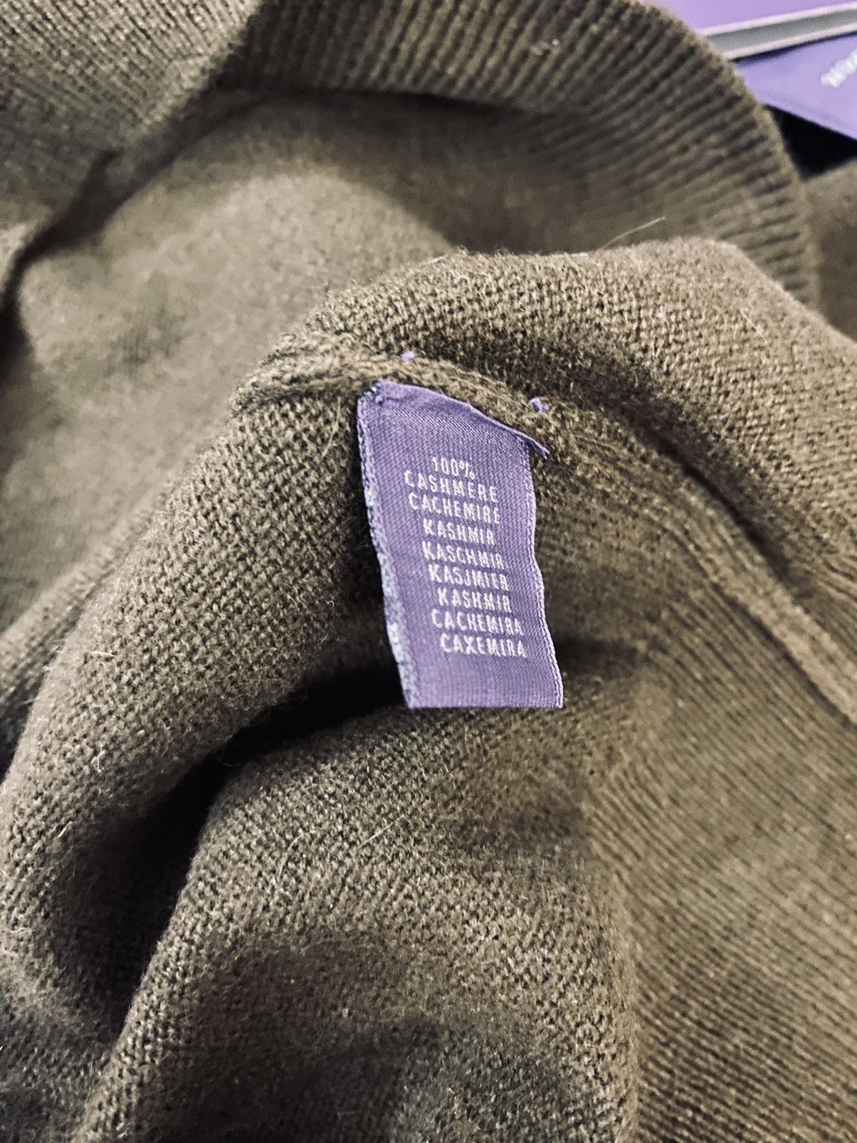 Ralph Lauren Purple Label RL Purple Label 🇮🇹 Fern Green cashmere jersey crewneck L NEW Size US L / EU 52-54 / 3 - 10 Thumbnail