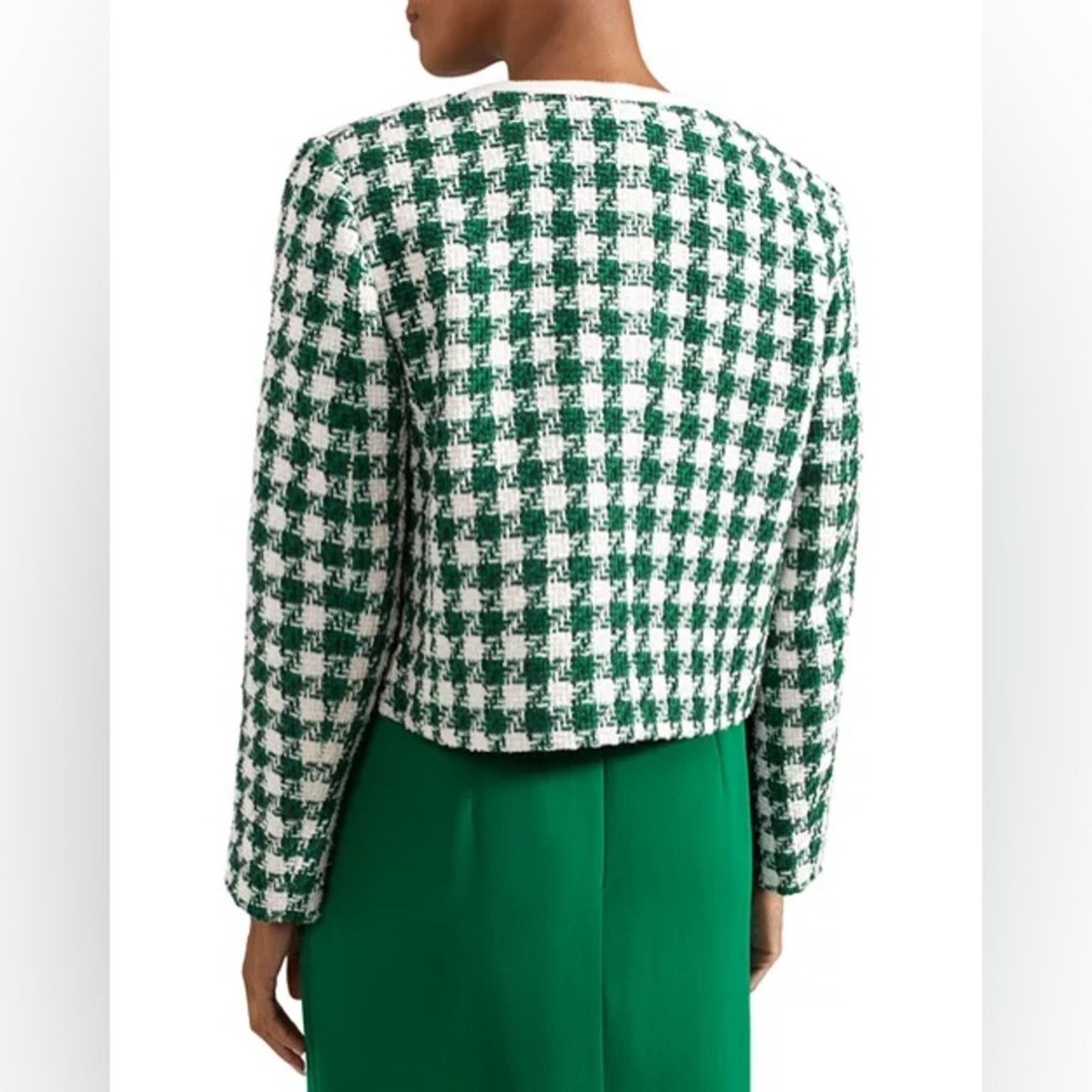 Hobbs London HOBBS LONDON Genevieve Houndstooth Checkered Jacket Size 14 Size XL / US 12-14 / IT 48-50 - 3 Thumbnail