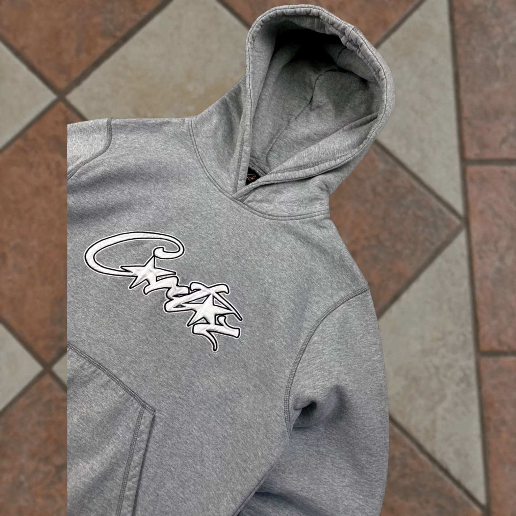 Corteiz Corteiz Grey Zip Hoodie | Grailed