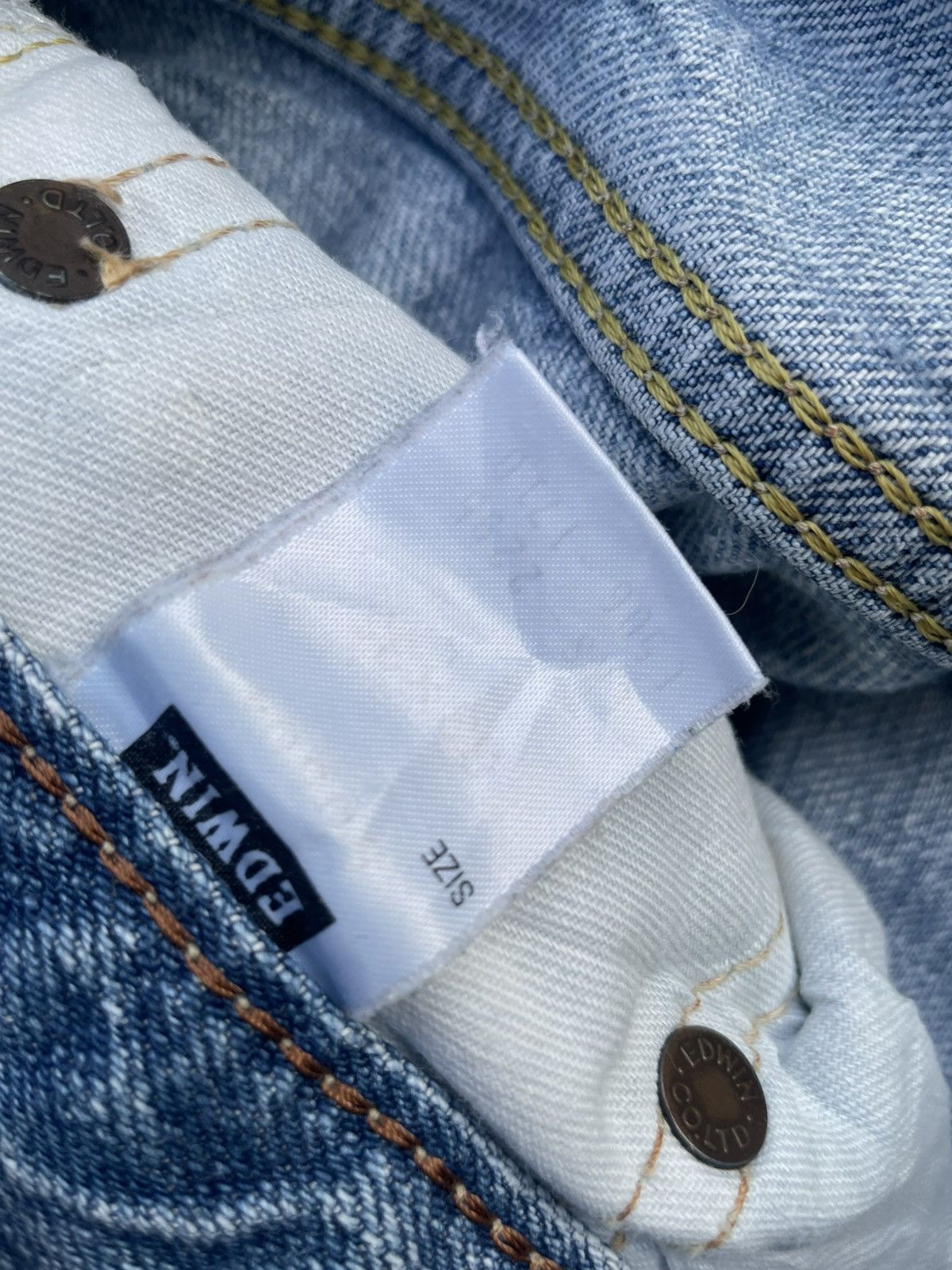 Edwin Vintage Edwin 505ZX Selvedge Distresed Jeans Size US 36 / EU 52 - 21 Thumbnail