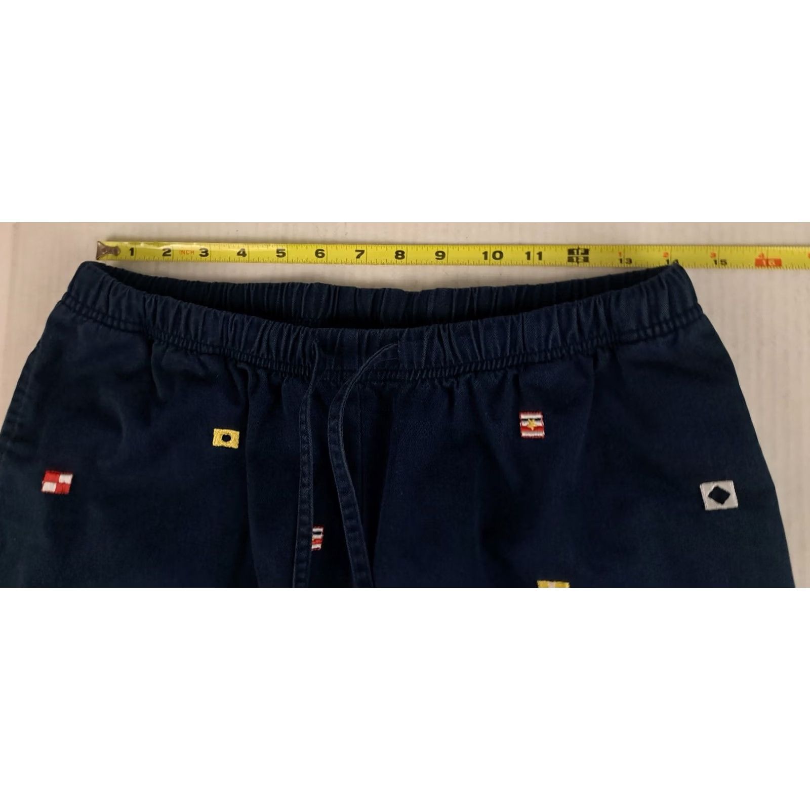 Nautica VINTAGE Woman Breckenridge Capri Pants Nautical Flag Navy 12 Xml Size 34" / US 12 / IT 48 - 4 Thumbnail