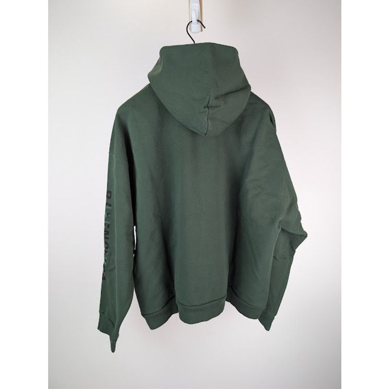 Balenciaga o1rshd1 Ramadan Medium-Fit Hoodie in Green Fleece Size US L / EU 52-54 / 3 - 9 Thumbnail