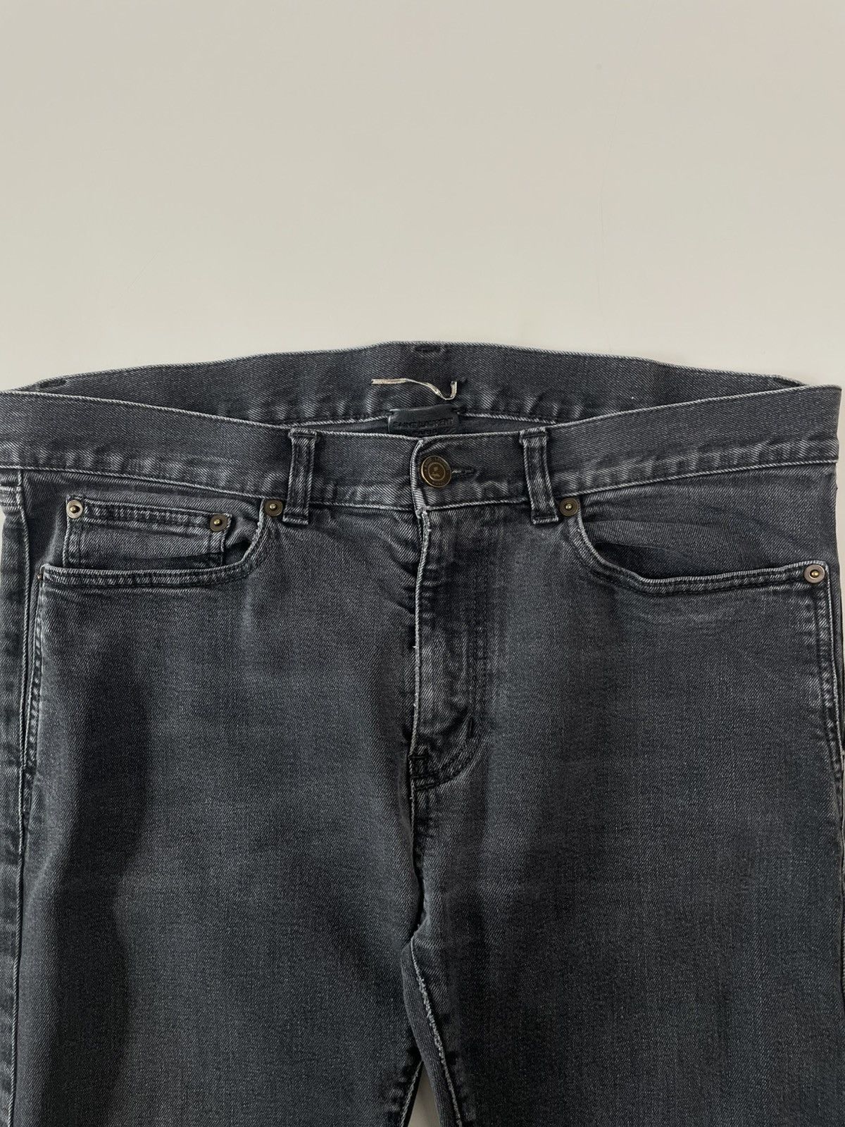 Saint Laurent Paris Saint Laurent Paris D02 Grey Denim Size US 33 - 2 Thumbnail